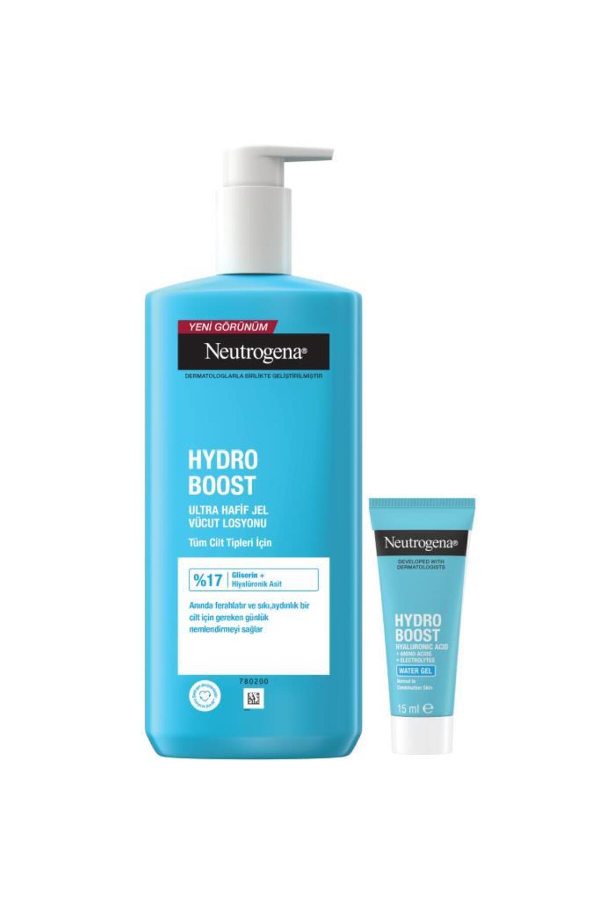 Hydro Boost Jel Vücut Losyonu 400 ml &  Neutrogena Hydro Boost Jel Temizleyici 15 ML — 349SPF254 — تصویر 2 از 2