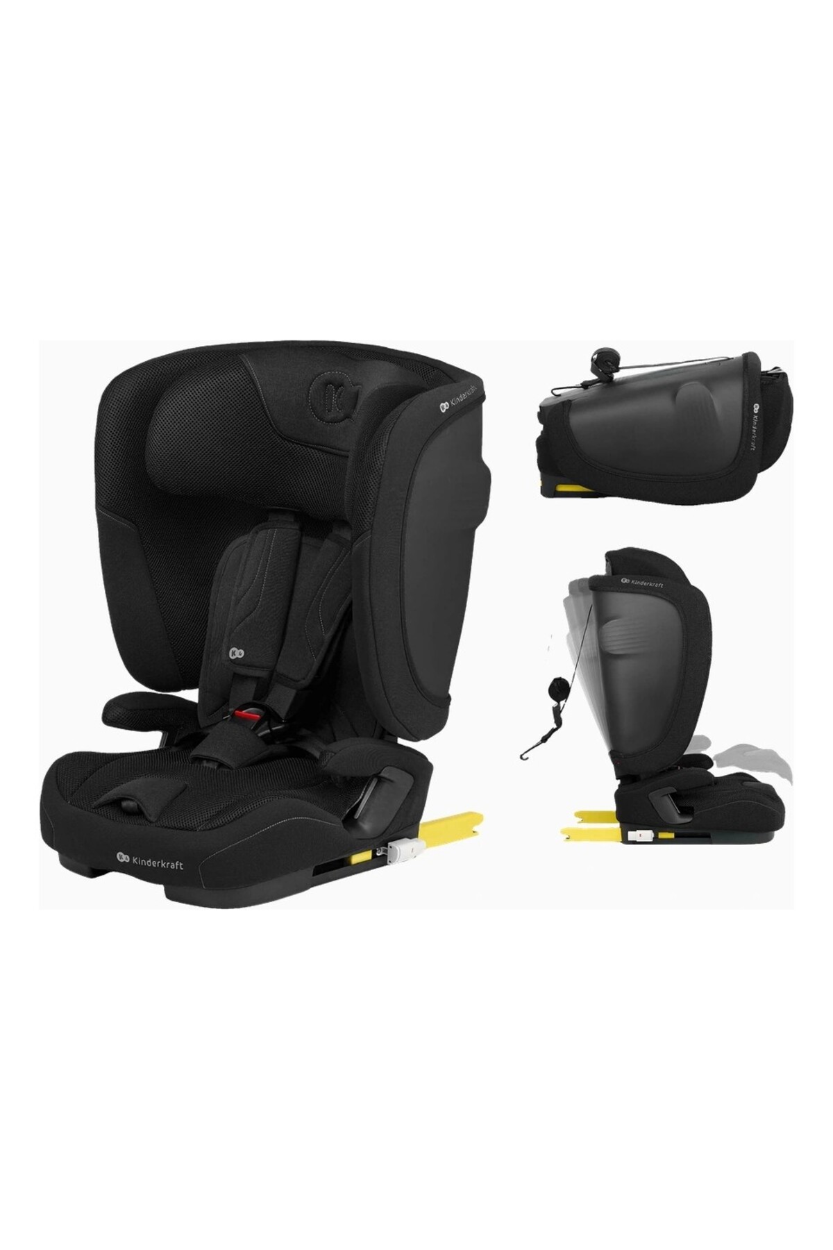 Kinderkraft FIX2GO Çocuk Oto Koltuğu 76–150 cm Katlanır Tasarım