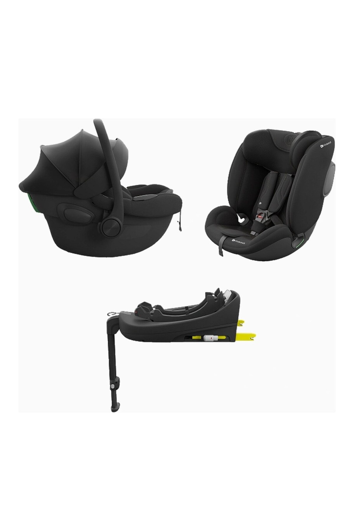 Kinderkraft ENDURA SAFE 3in1 Modüler Oto Koltuğu Seti 40–150 cm