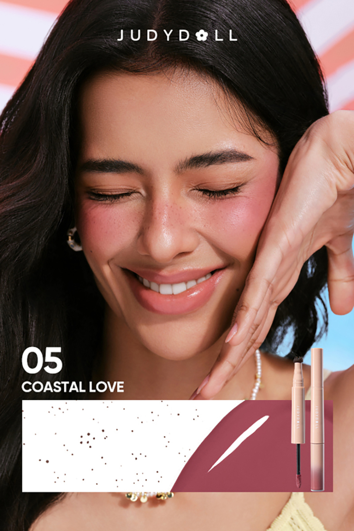 مداد چشم مایع و خط چشم کک و مک شماره ۰۵ Coastal Love | رژگونه مایع و خط چشم کک و مک — صورتی AU26000291 — تصویر 3 از 9