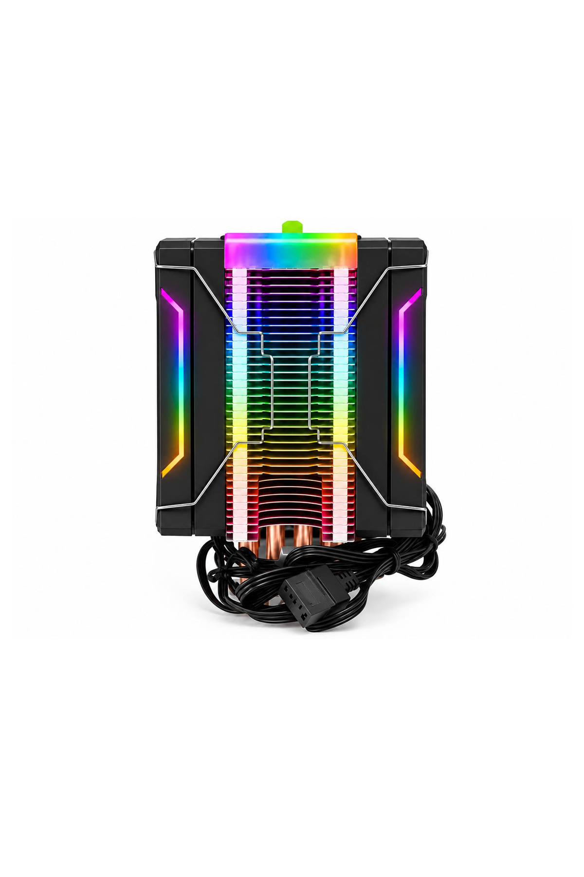 فن پردازنده کولر CPU مدل FREEZER X6 با 2 فن و 6 لوله مسی ARGB مناسب برای INTEL/AMD با کنترل از راه دور - سیاه