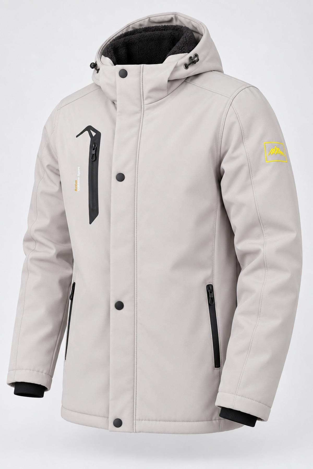 Su ve Rüzgar Geçirmez Outdoor Softshell Kışlık Mont PLDP 3014_50510-1 — رنگارنگ — تصویر 2 از 7