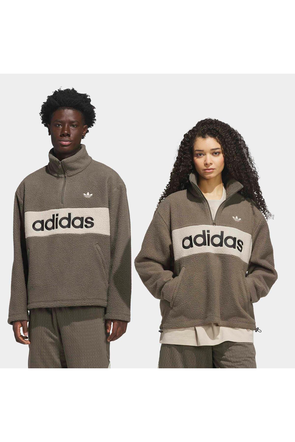 adidas Pf Pullover Unisex Yetişkin Spor Softshell & Polar IB6906 — قهوهای