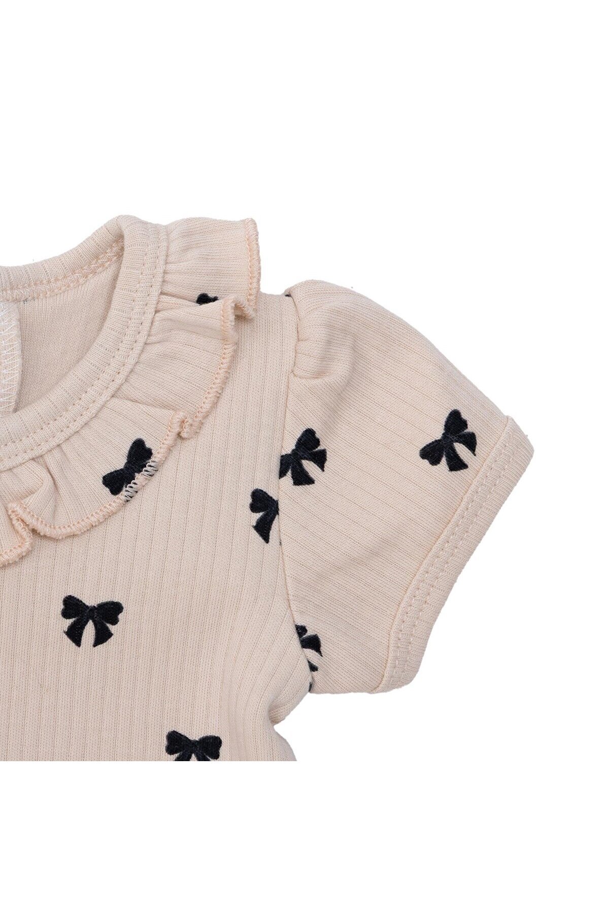 HelloBaby بلوز دخترانه با طرح فیلانک و یقه چیتچیت کوتاه