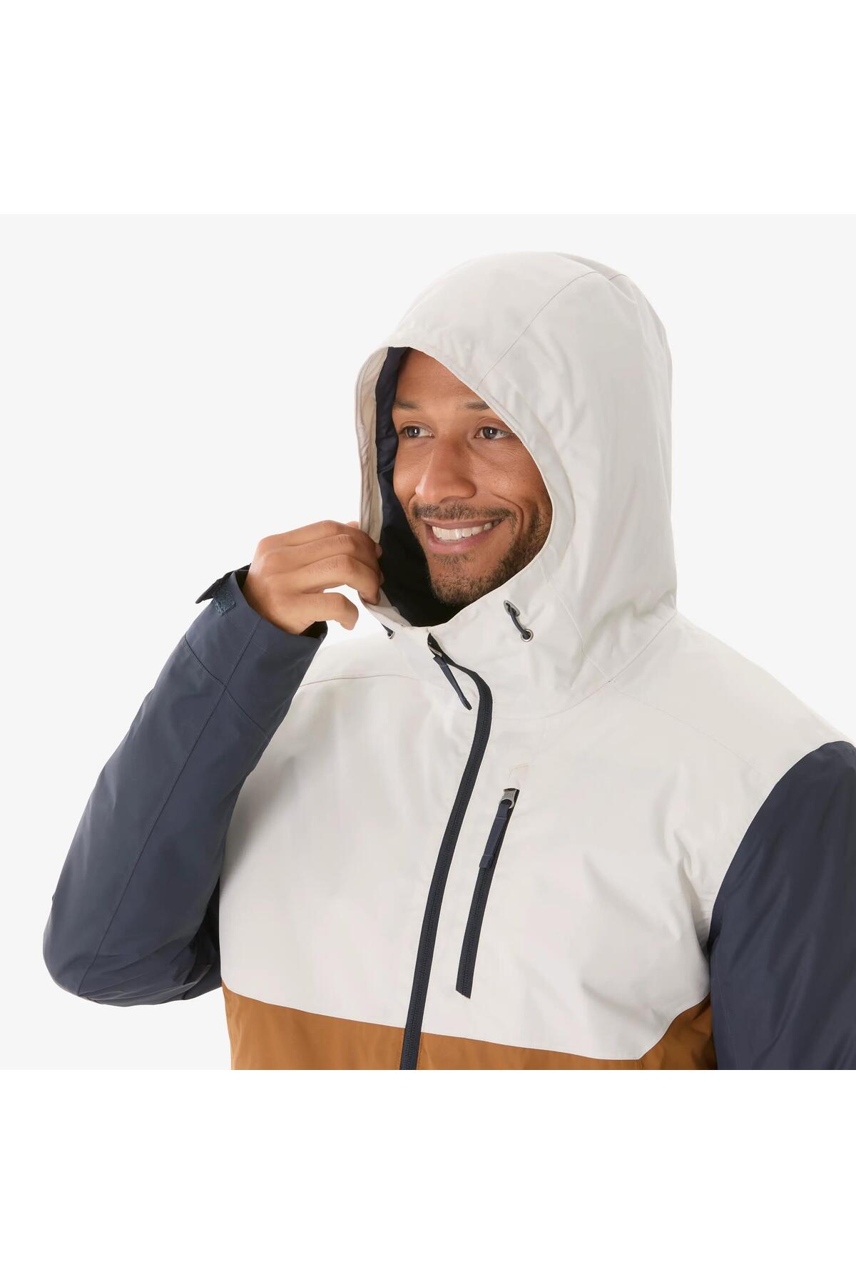 Quechua Erkek Outdoor Su Geçirmez Kar Montu/Kışlık Mont - Bej/Kahverengi - NH500 -10 °C — بژ 331992 — تصویر 2 از 8