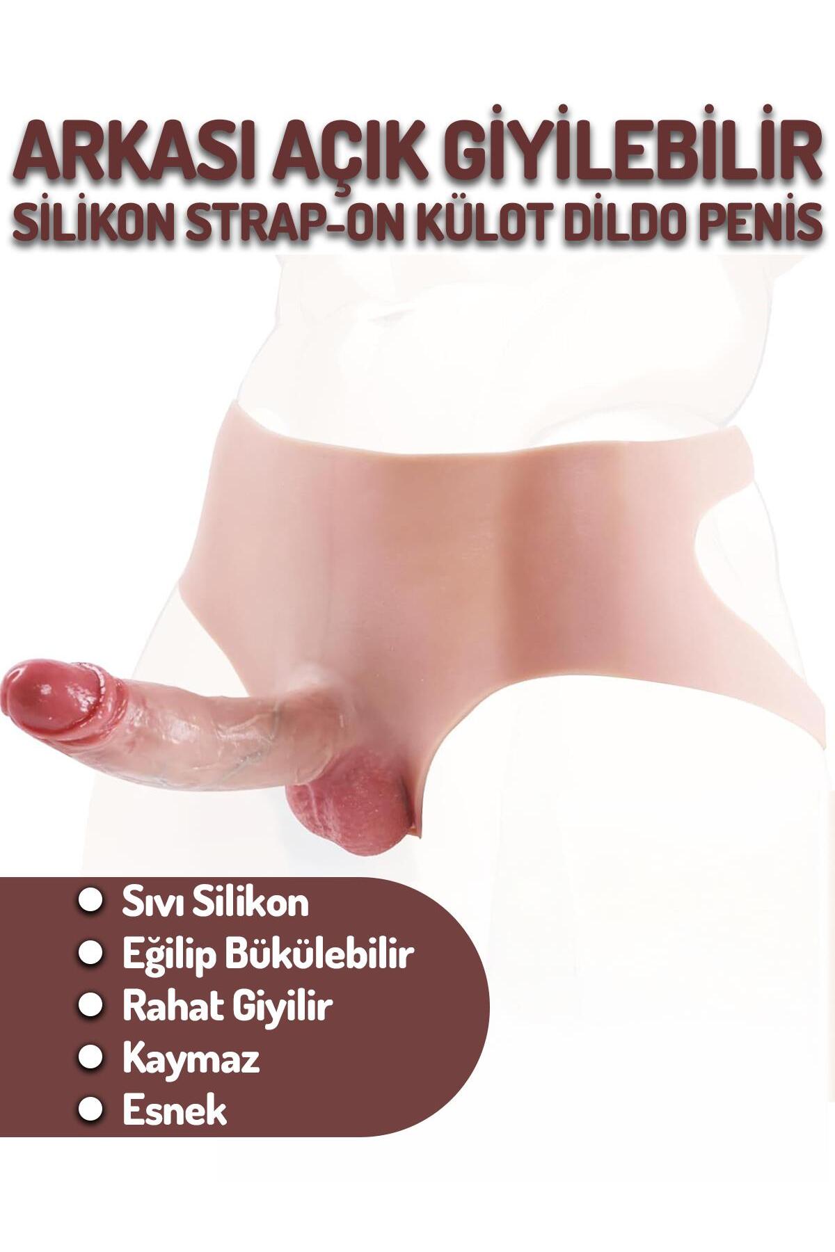 Ultra Gerçekçi Esnek Yumuşak Dokulu Giyilebilir Anal Erişimli Sıvı Silikon Strapon Külot Penis Dildo