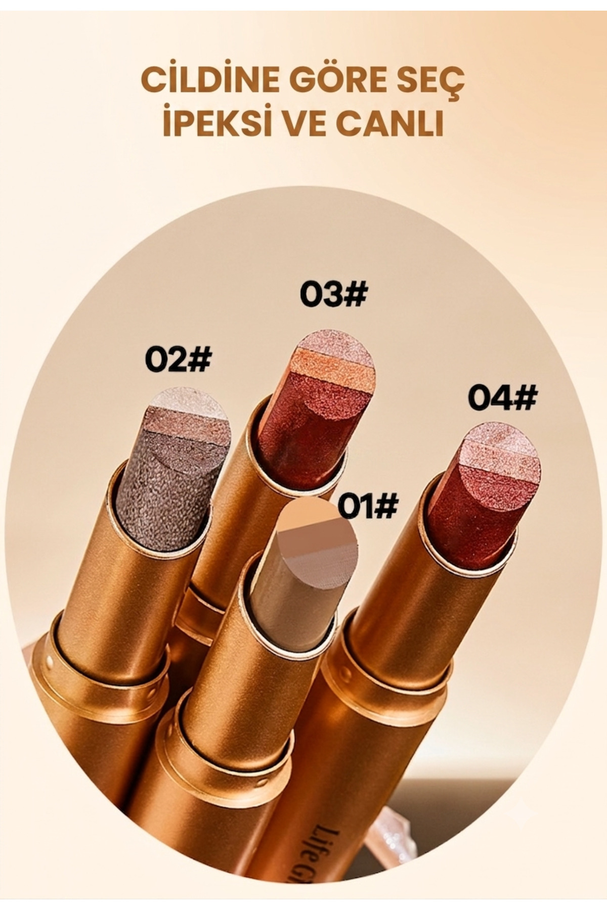 استیک سایه چشم 3 رنگ با ماندگاری طولانی رنگ #2 — رنگارنگ SF001 — تصویر 3 از 9