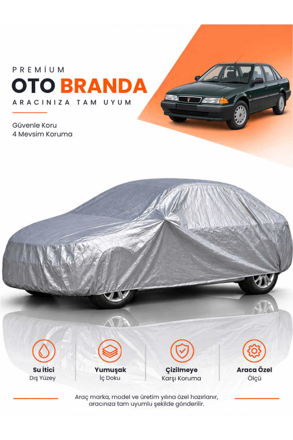 ROVER 418 (1990-1995) SEDAN Uyumlu Araba Brandası Oto Branda Araba Örtüsü Araç Çadırı