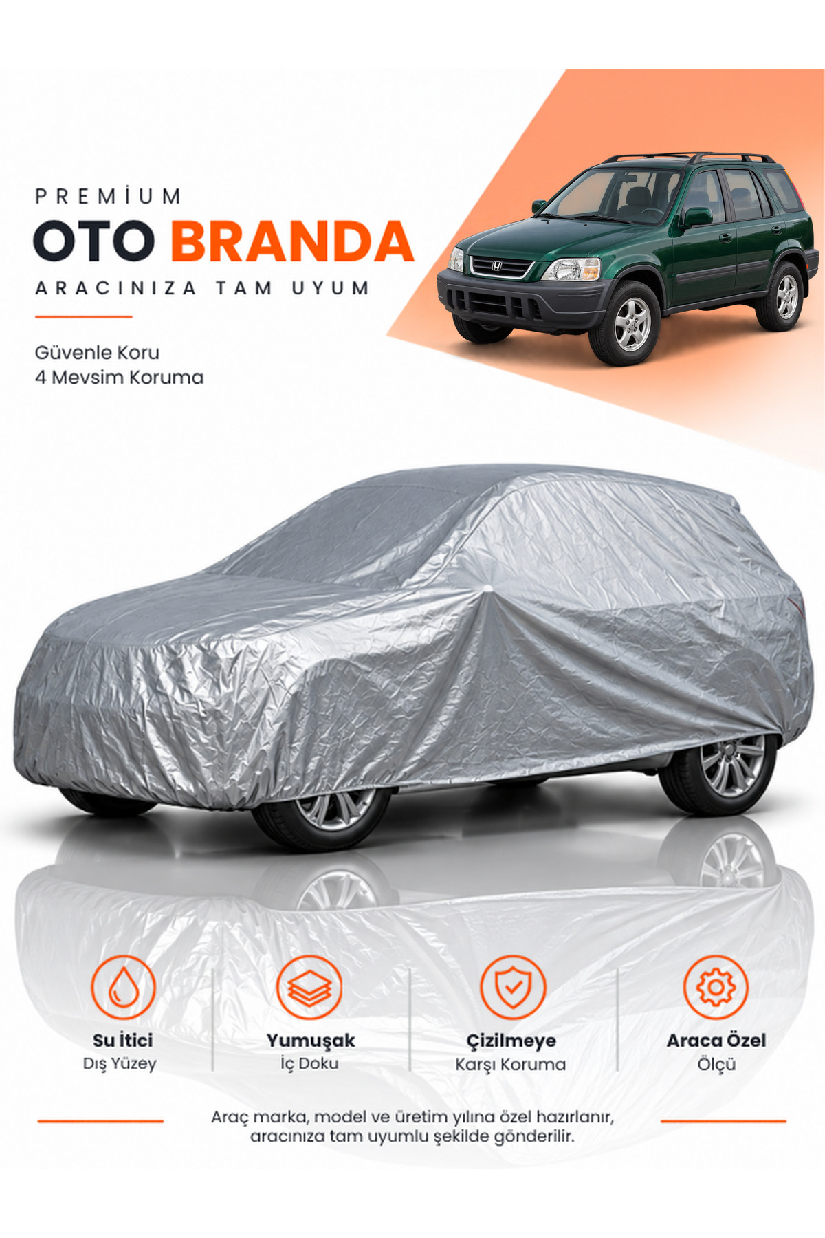 HONDA CR-V (2001-2006) SUV Uyumlu Araba Brandası Oto Branda Araba Örtüsü Araç Çadırı