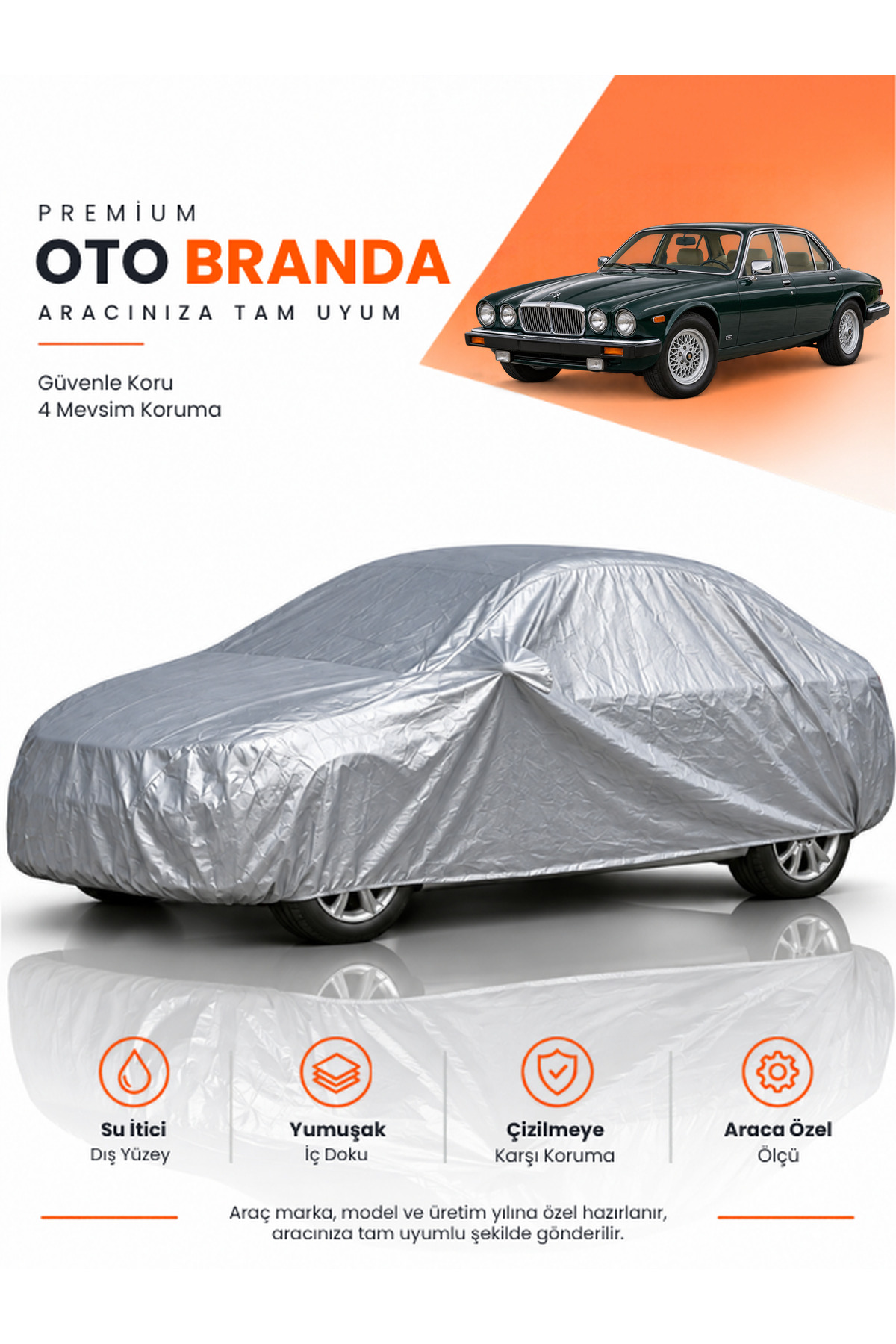 JAGUAR XJ (1986-1994) SEDAN Uyumlu Araba Brandası Oto Branda Araba Örtüsü Araç Çadırı