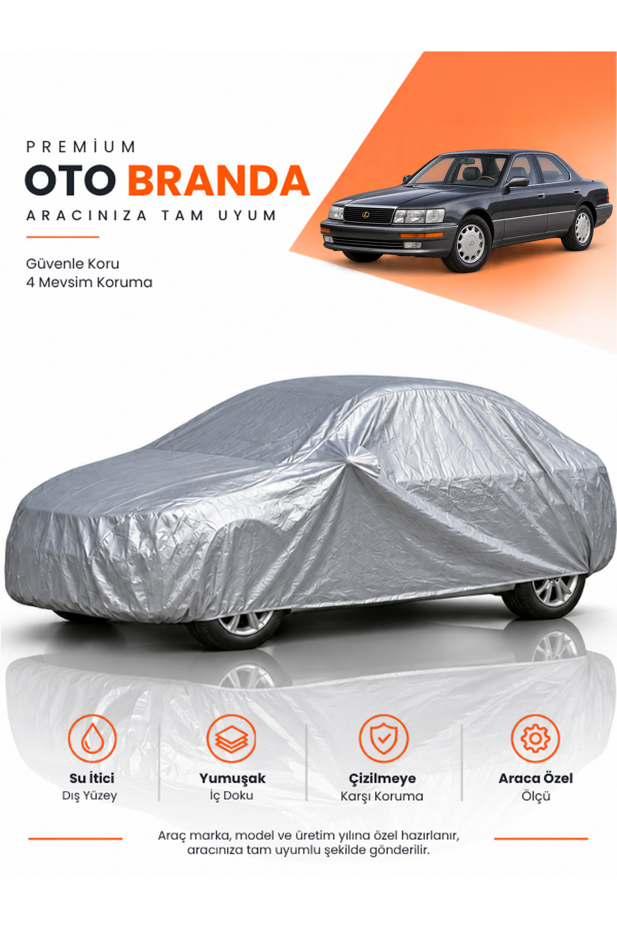LEXUS LS (1989-1994) SEDAN Uyumlu Araba Brandası Oto Branda Araba Örtüsü Araç Çadırı
