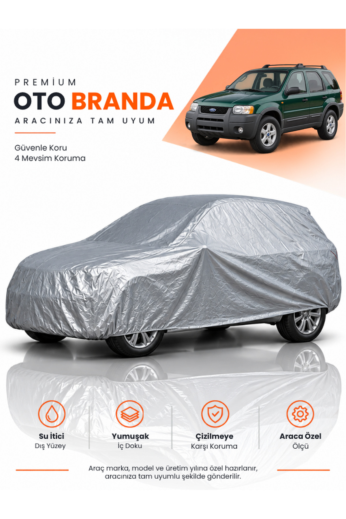 FORD ESCAPE (2000-2007) SUV Uyumlu Araba Brandası Oto Branda Araba Örtüsü Araç Çadırı