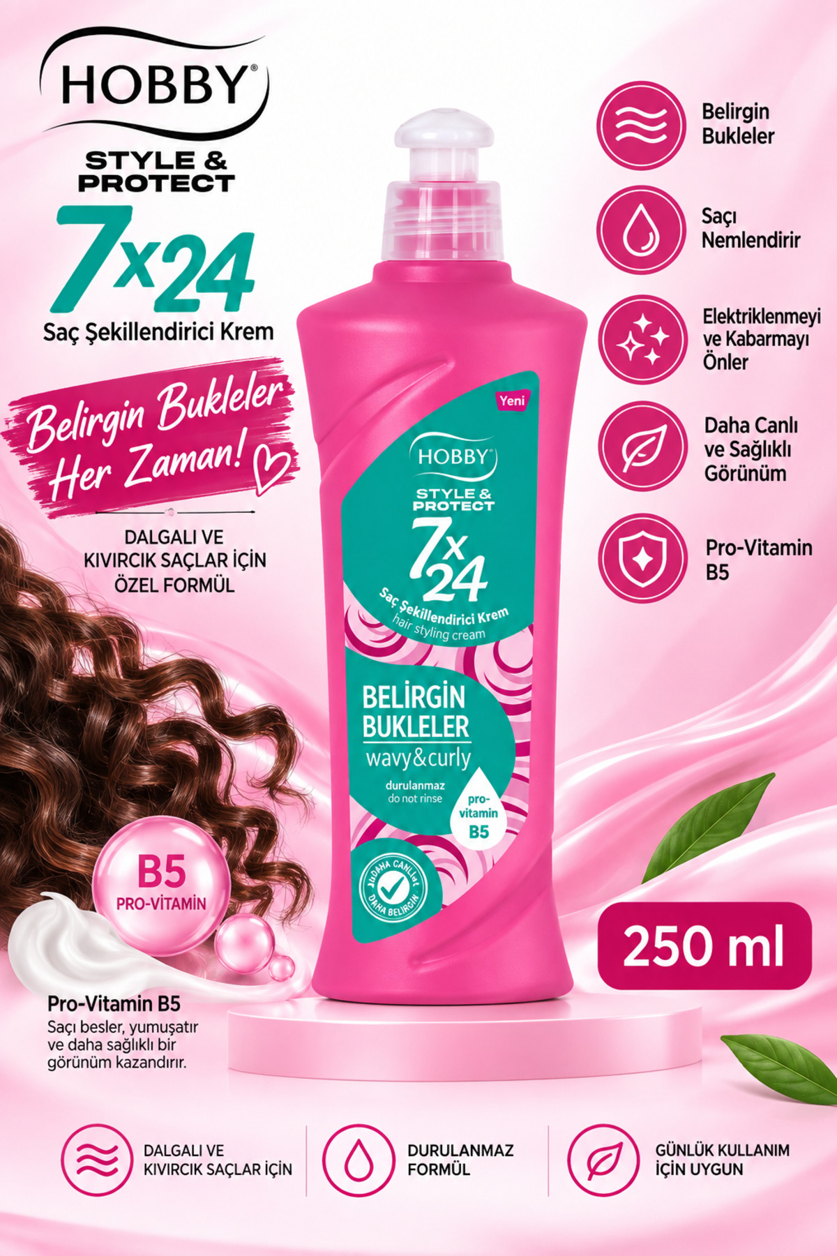 نرم کننده موی فر 7/24 مدل Defined Curls، بسته 5 عددی، 250 میلی لیتر — NCF -- Curls7/24FivePieceSet — تصویر 2 از 3