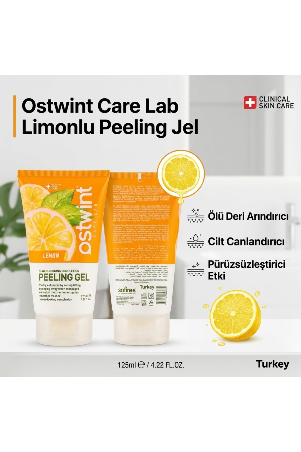 Genel Markalar ژل لایه بردار لیمو Care Lab (ژل لایه بردار صورت با عصاره لیمو - 125 میلی لیتر) — R1929