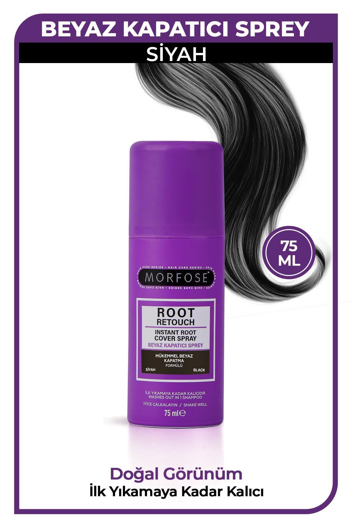 Morfose Hızlı Beyaz Kapatıcı Sprey 75 ml Siyah Saçlar — 1100017765
