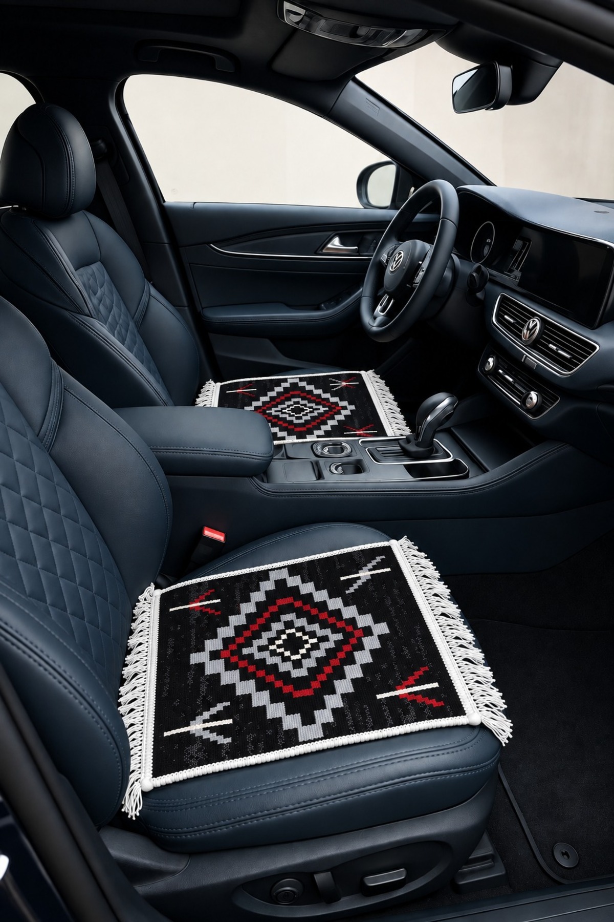 Safir Kilim Safir Gold 1. Kalite Oto Kılıfı- Araba Takımı Çift Taraflı Makinede Yıkanabilir 3 parça Otomobil Minderi (40×40) 2 adet/ (40×120) 1 adet
