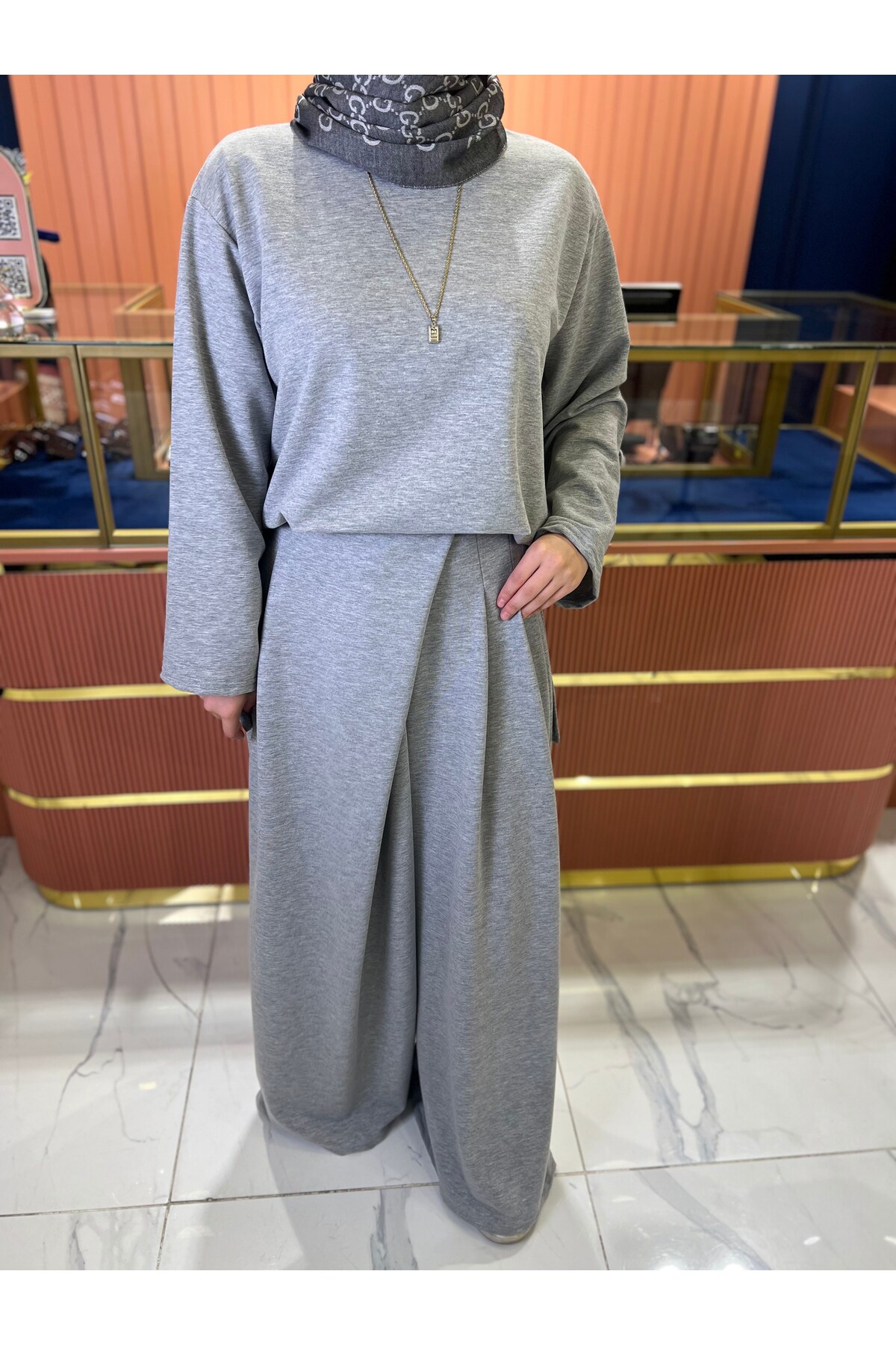 کت و شلوار راحت پایه خاکستری 3