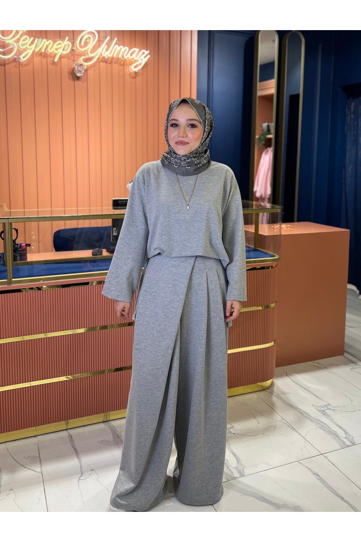کت و شلوار راحت پایه خاکستری 2