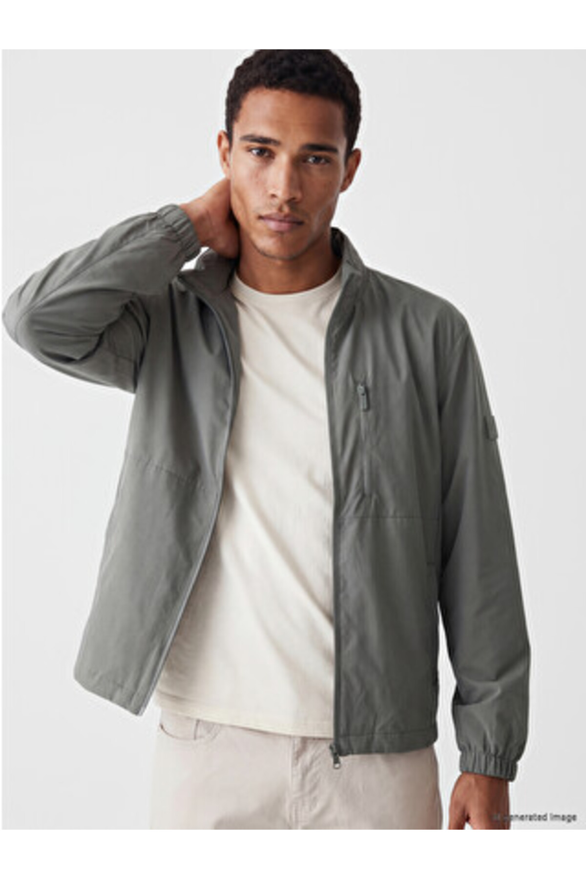 LC Waikiki Turkuaz Regular Fit Kapüşonlu Erkek Yağmurluk — فیروزه‌ای W63336Z8