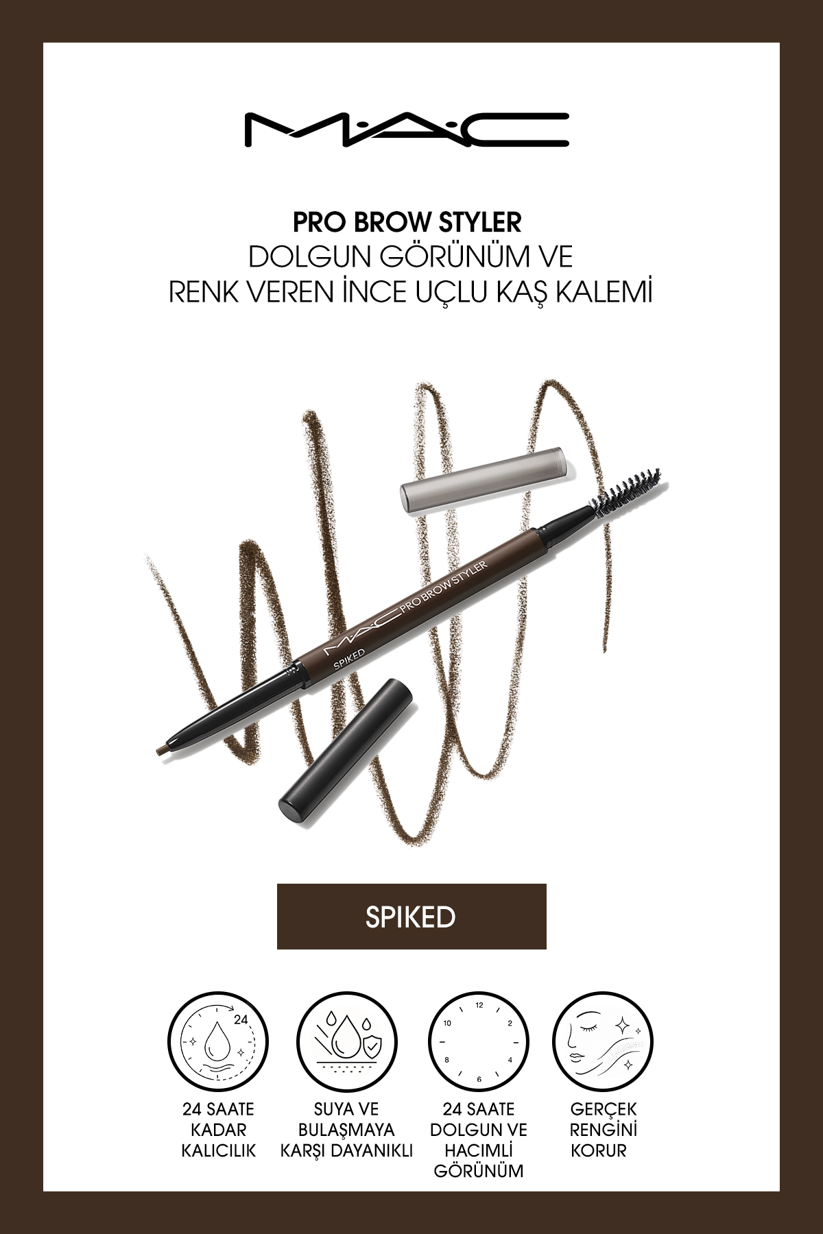 M.A.C Pro Brow Styler Dolgun Görünüm ve Renk Veren İnce Uçlu Kaş Kalemi - Spiked — رنگارنگ 147772