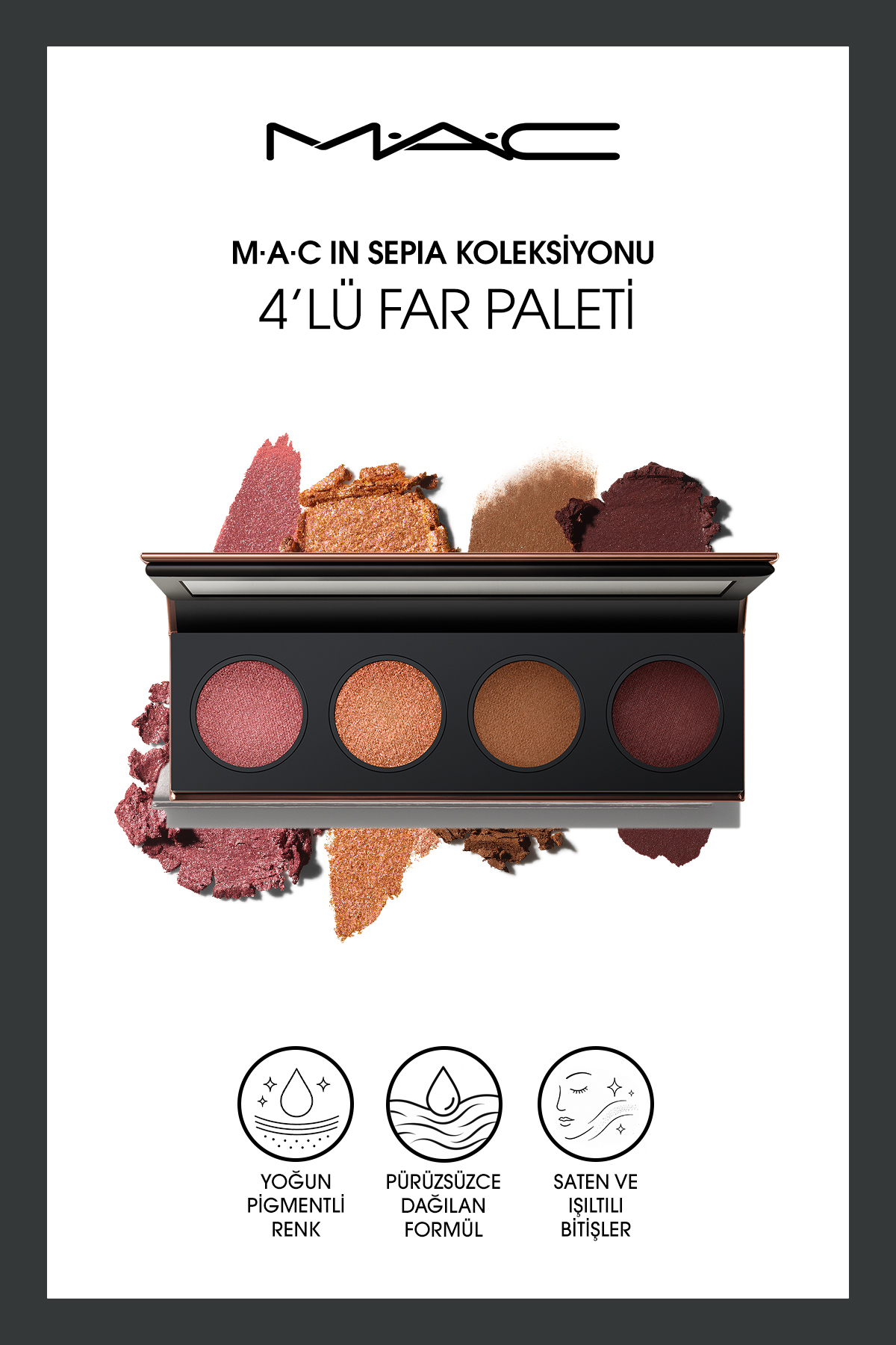 M.A.C In Sepia Koleksiyonu: 4'lü Far Paleti — رنگارنگ 147450
