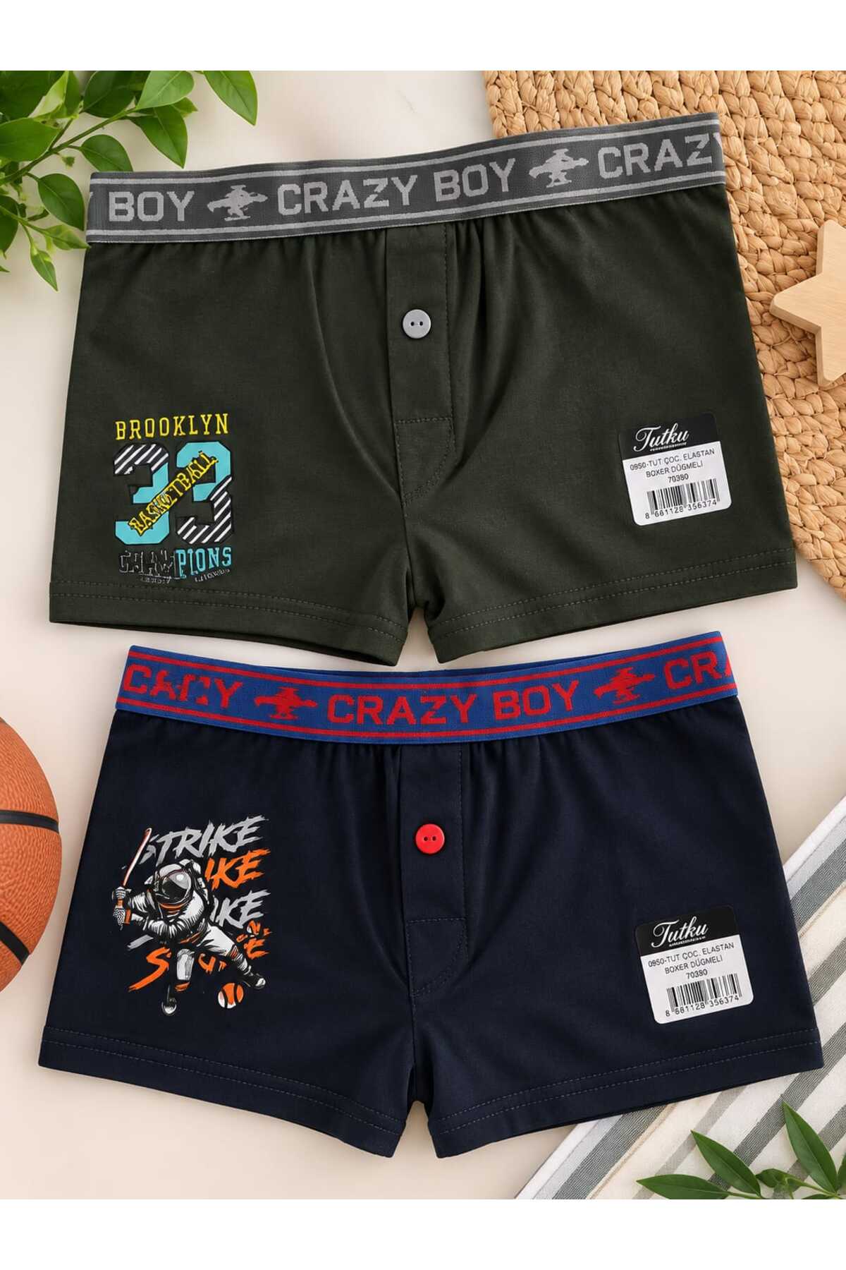 Lillie Tutku erkek çocuk baskılı boxer 2 adet detay