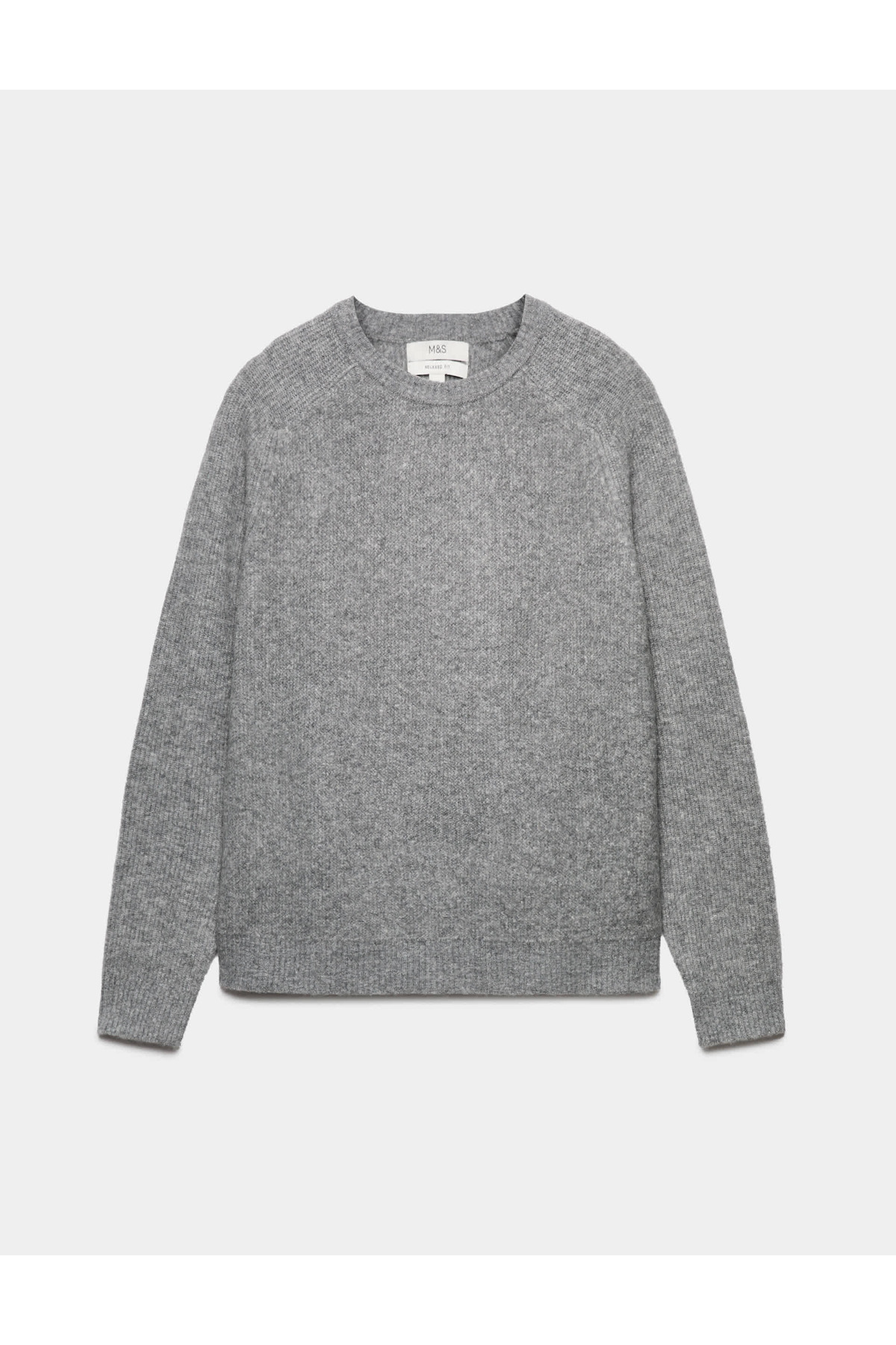 Marks & Spencer Bisiklet Yaka Yün Kazak — خاکستری T30007250M