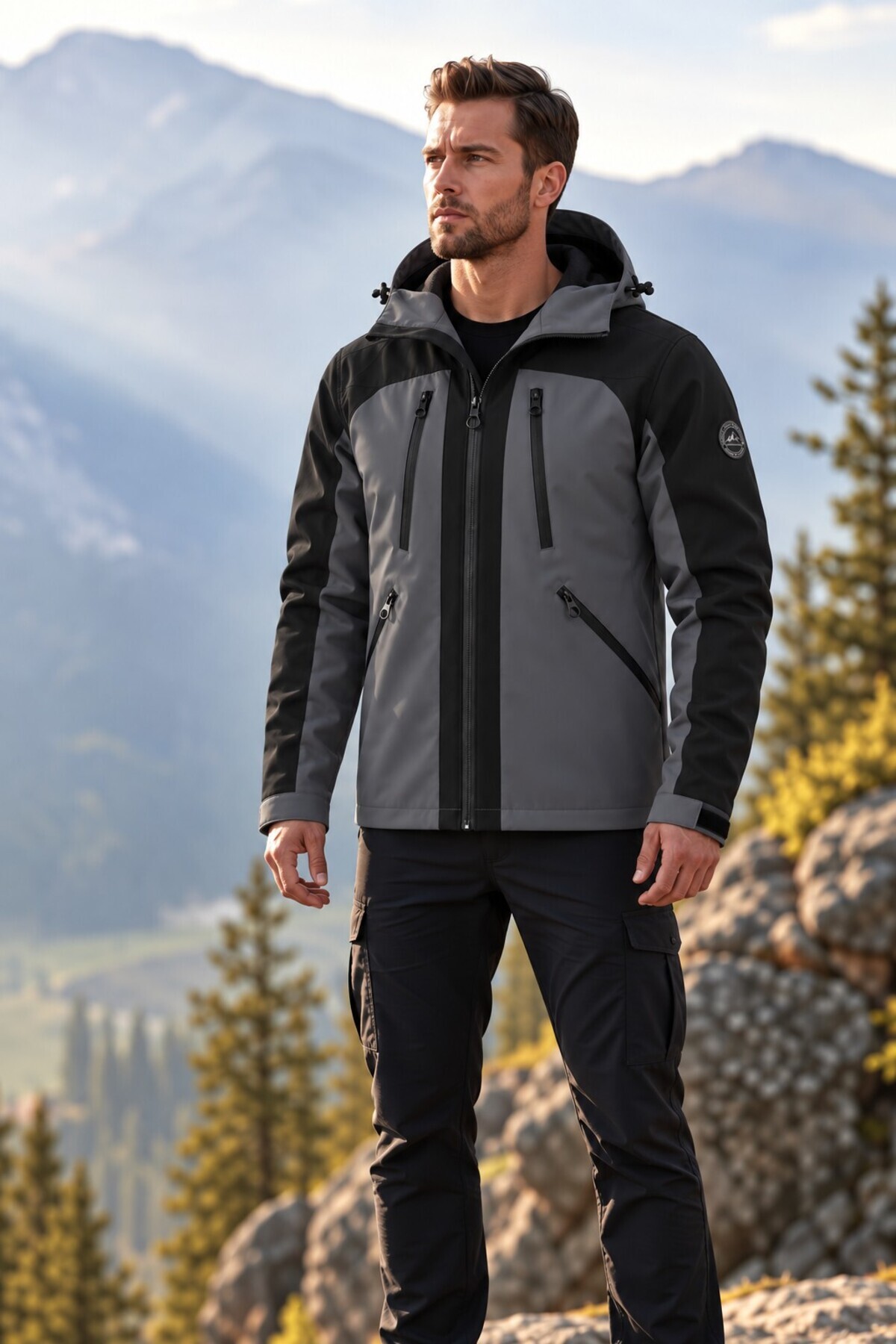 کاپشن اسکی سری Pro Ski با آستر پشمی، ضد باد، ضد آب، مناسب برای فضای باز — رنگارنگ ۸۶۹۸۶۶۳۴۵ — تصویر 2 از 4