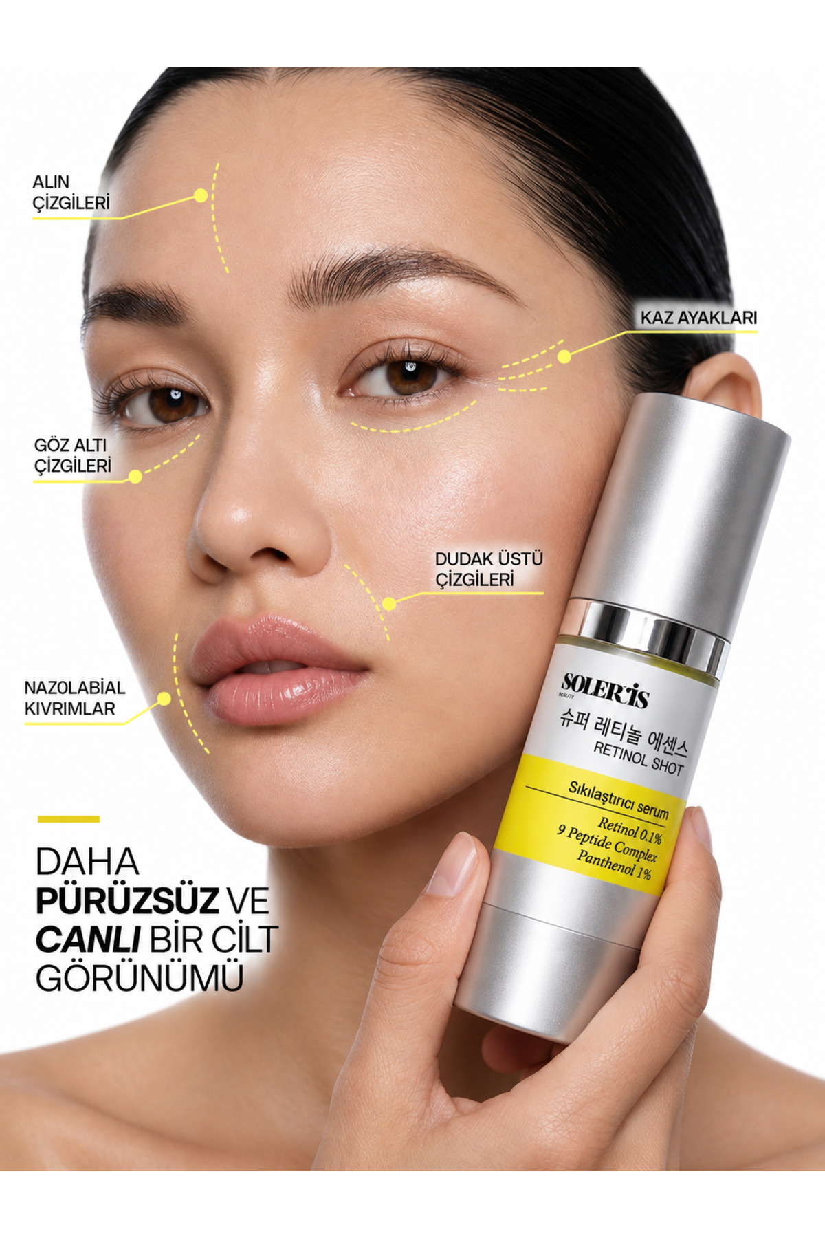 Retinol Shot Yaşlanma Karşıtı Sıkılaştırıcı Serum %0,1 Retinol | %5 Niacinamide - 30 ML — RTNOL1 — تصویر 3 از 6
