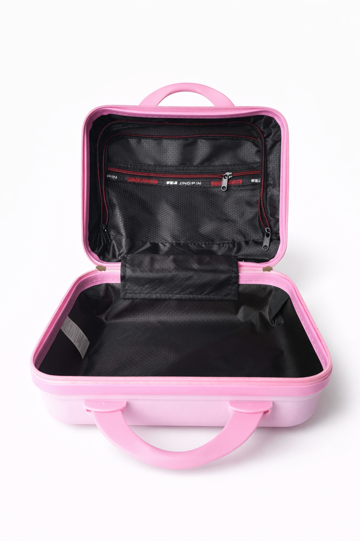 Kilitli Makyaj Çantası Valizi Pembe, Su Geçirmez Darbeye Dayanıklı Kozmetik Organizer 30 x 23 x 16 cm — صورتی MM1030921 — تصویر 6 از 8
