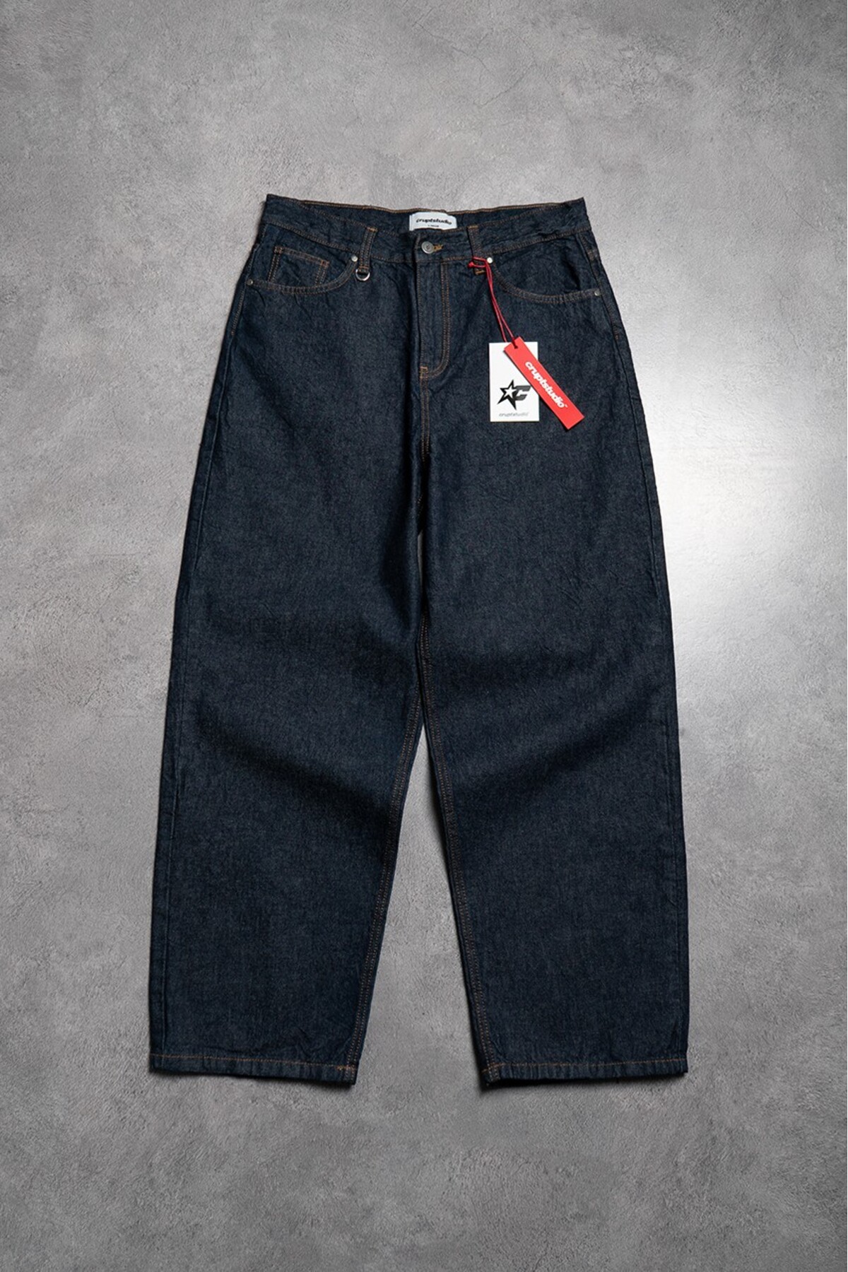 Mass Cut Super Baggy Erkek Jean Pantolon — رنگارنگ CR1012LCSR — تصویر 2 از 8