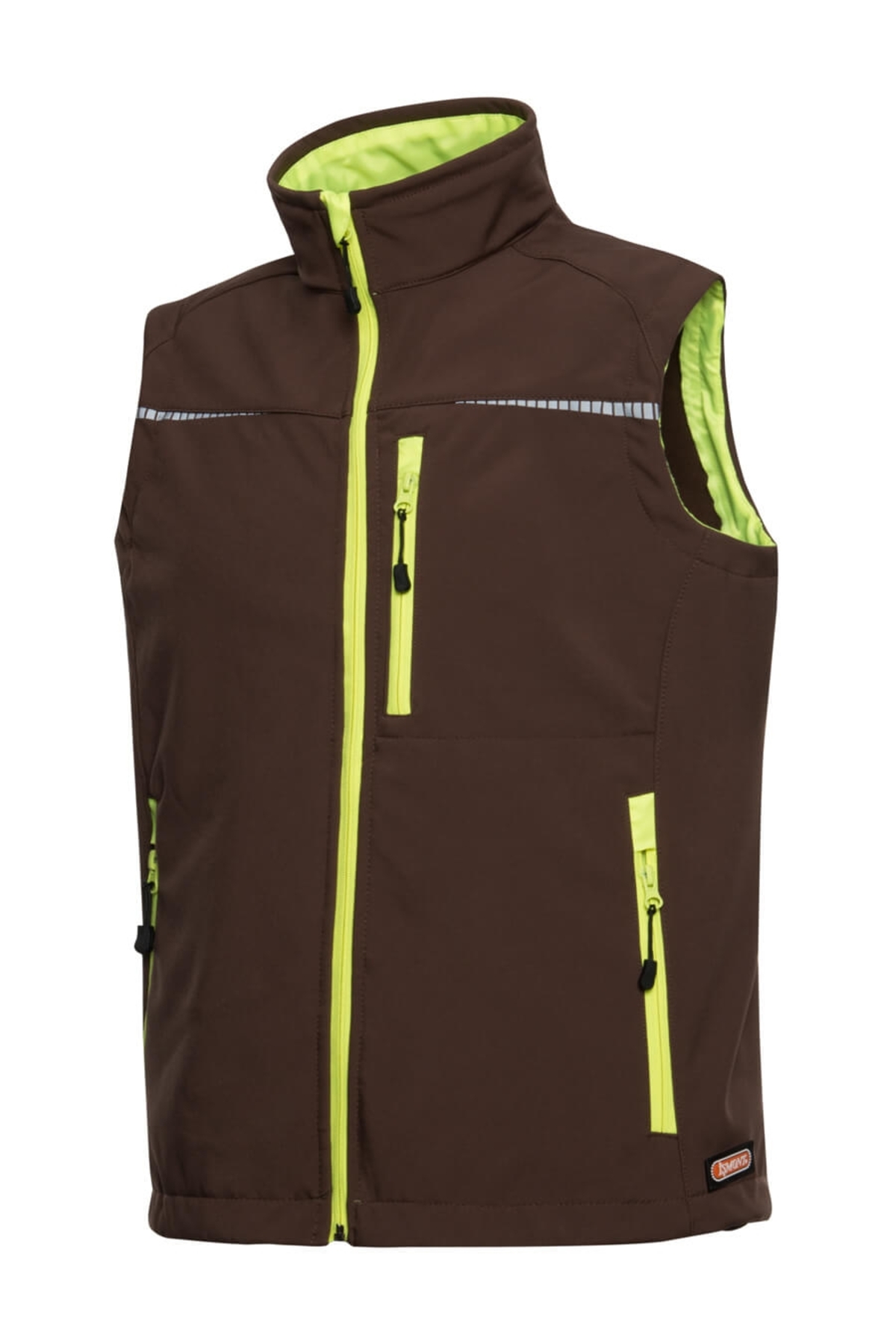 Softshell Yelek - Spor Yelek — قهوه‌ای ISM 0045 — تصویر 3 از 7
