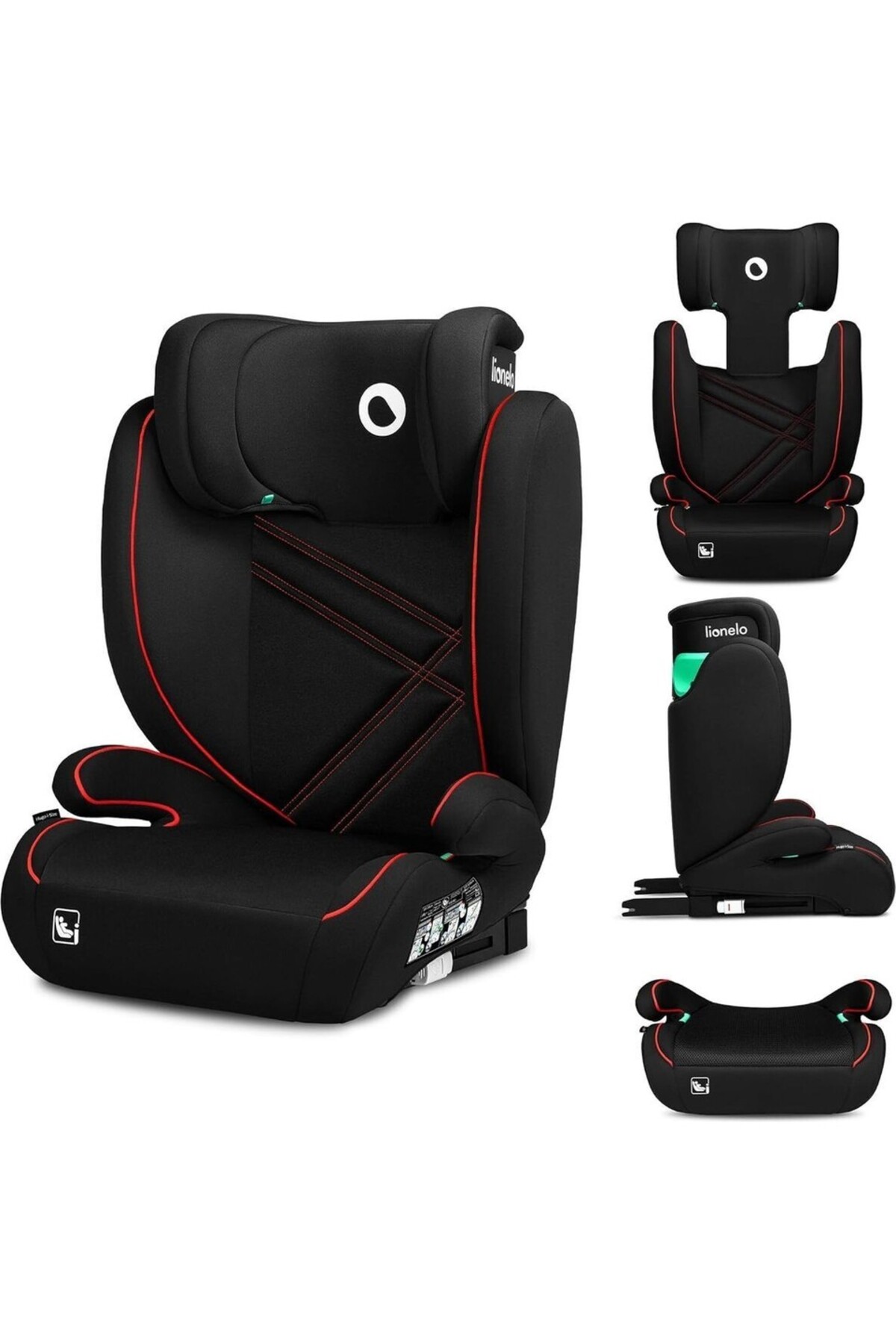 Lionelo Hugo i-Size Oto Koltuğu ISOFIX, Ayarlanabilir Başlık, 100 150 cm