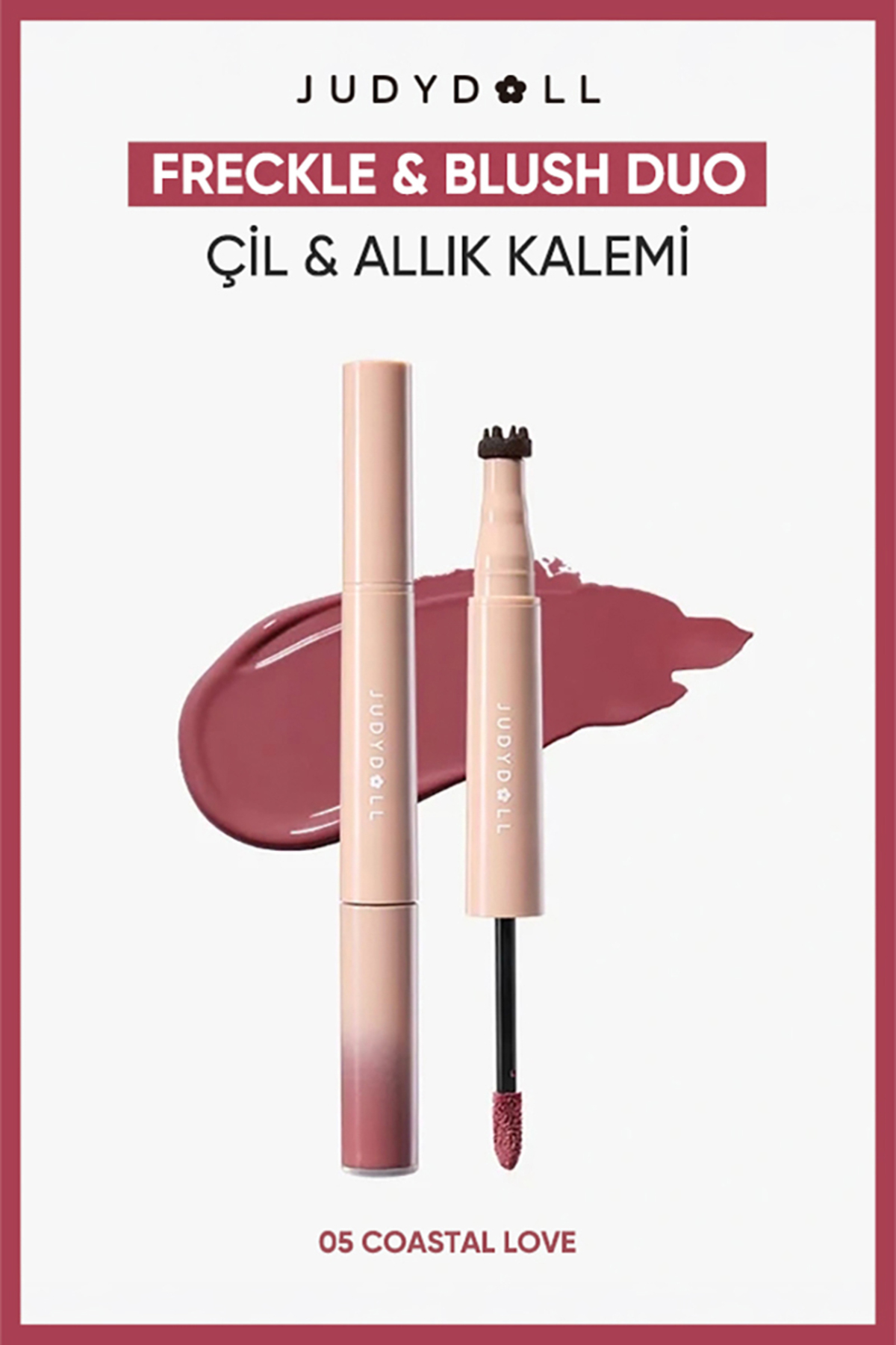 JUDYDOLL مداد چشم مایع و خط چشم کک و مک شماره ۰۵ Coastal Love | رژگونه مایع و خط چشم کک و مک — صورتی AU26000291