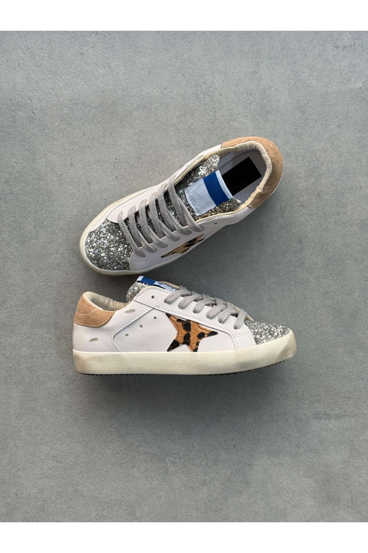 caps Leopar Sim Detay Sneaker