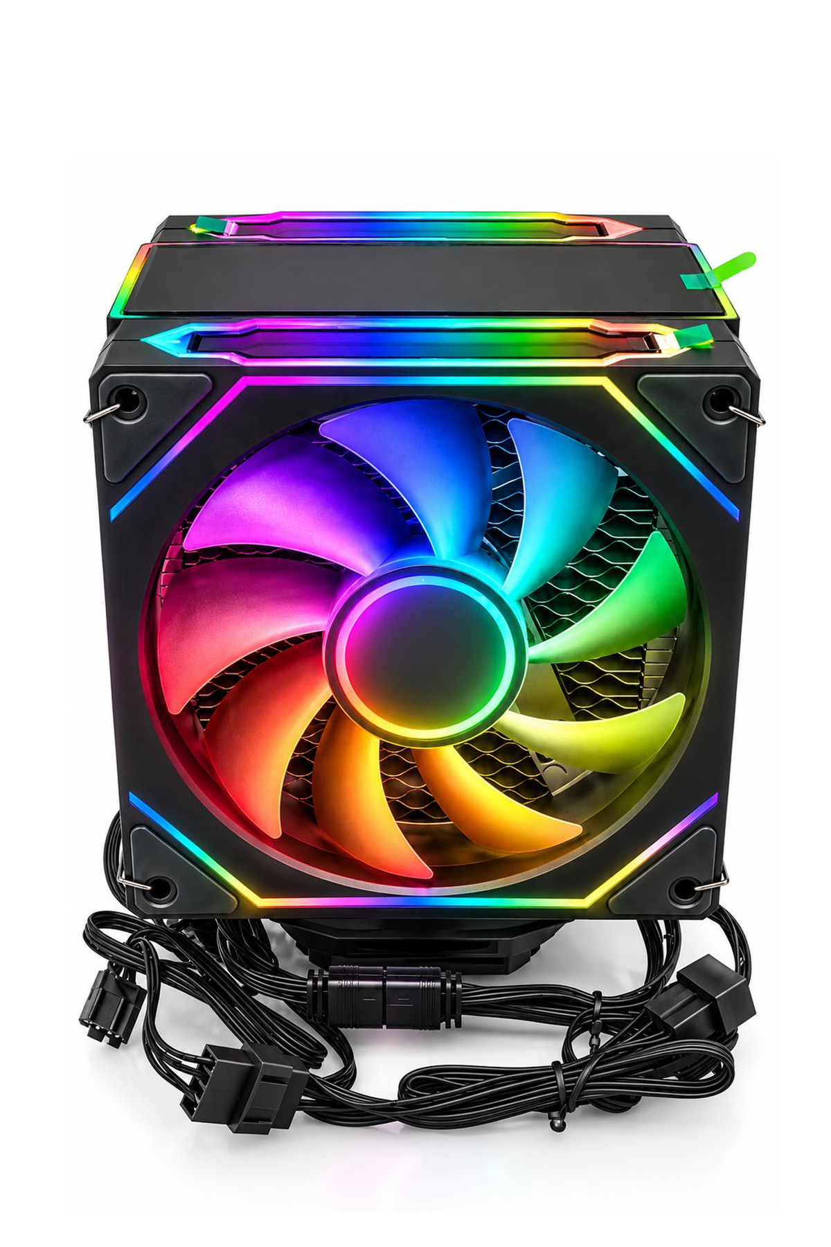 فن پردازنده کولر CPU مدل FREEZER X6 با 2 فن و 6 لوله مسی ARGB مناسب برای INTEL/AMD با کنترل از راه دور - سیاه