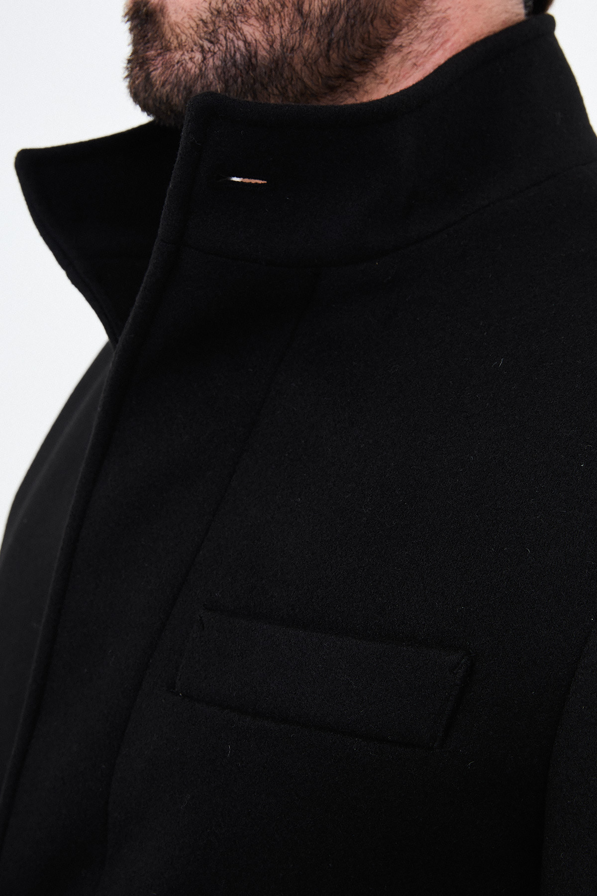 کت مردانه پشمی کشمیری مشکی - 21345.26K —رنگی — تصویر 2 از 6