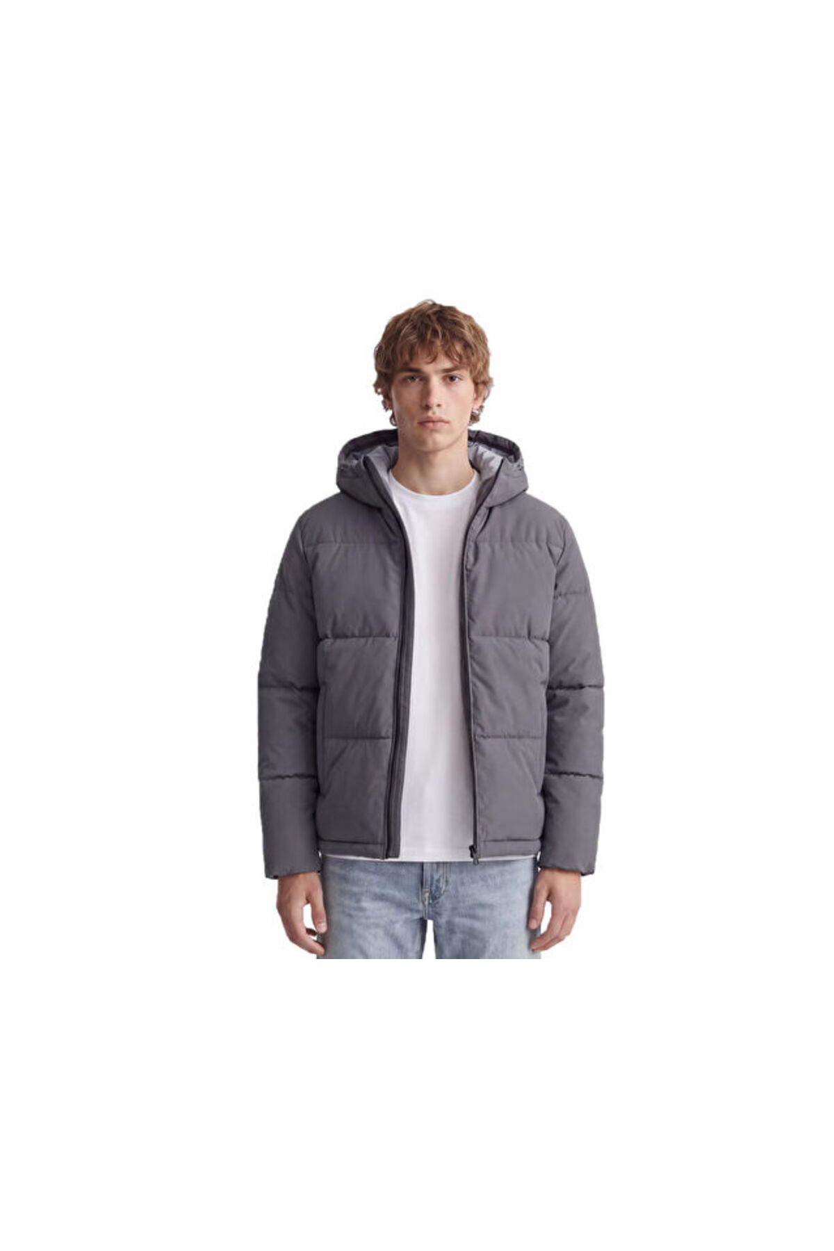 کاپشن مردانه جک جونز مدل JJGALAXY PUFFER کد 12303930-خاکستری-آسفالت جک اند جونز کاپشن Jack & Jones