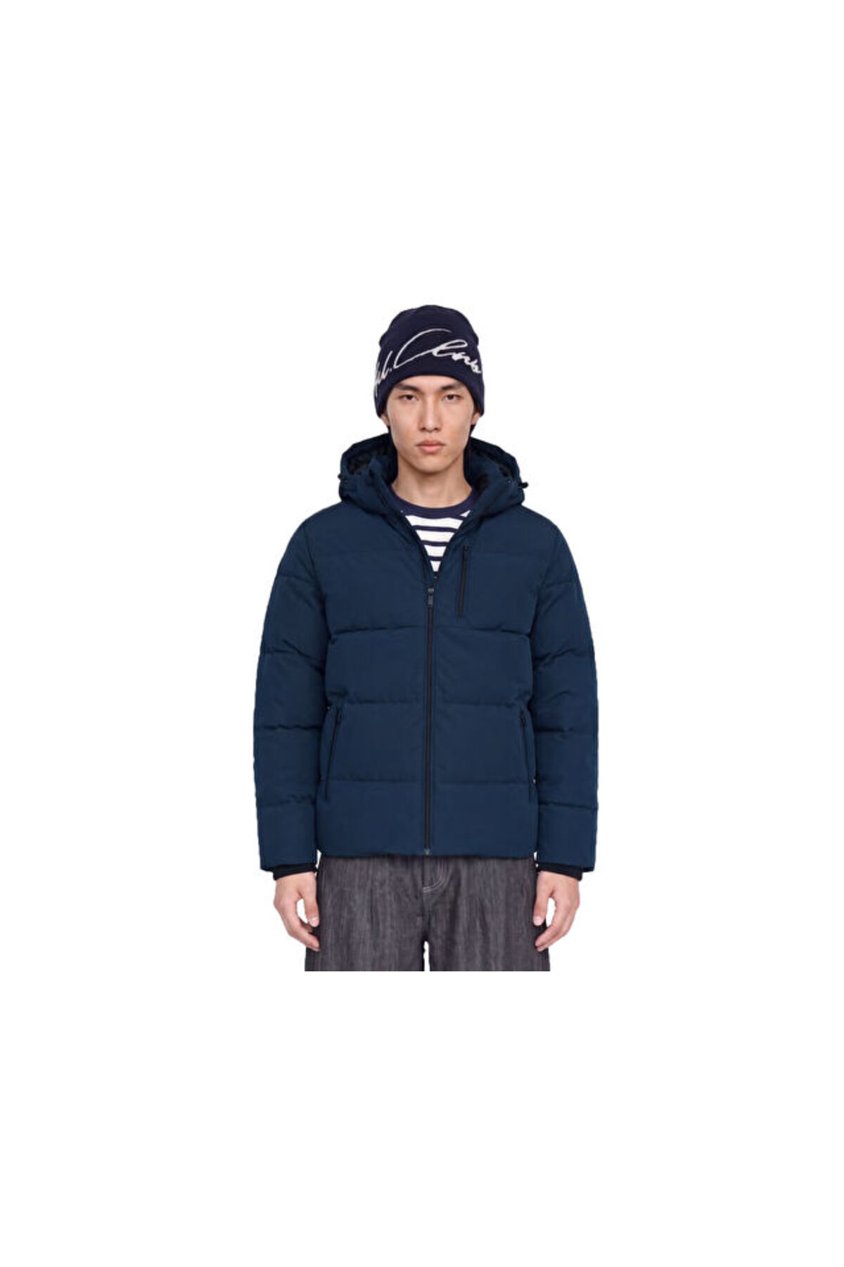 کاپشن راحتی مردانه جک جونز مدل JJEBECKS PUFFER SN کد 12298858-SKY-CAPTAIN سرمه‌ای جک اند جونز کاپشن اسپرت Jack & Jones