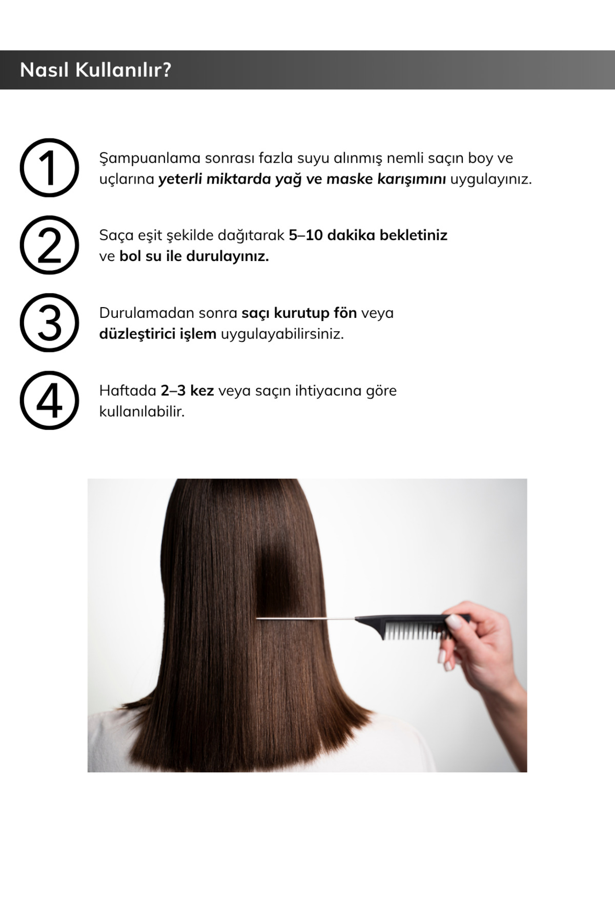 Yumuşaklık ve Parlaklık Veren, Bağ Onarıcı Saç Bakım Seti 300ml Maske + 30ml Yağ — KDID-BONDCARESET — تصویر 4 از 4