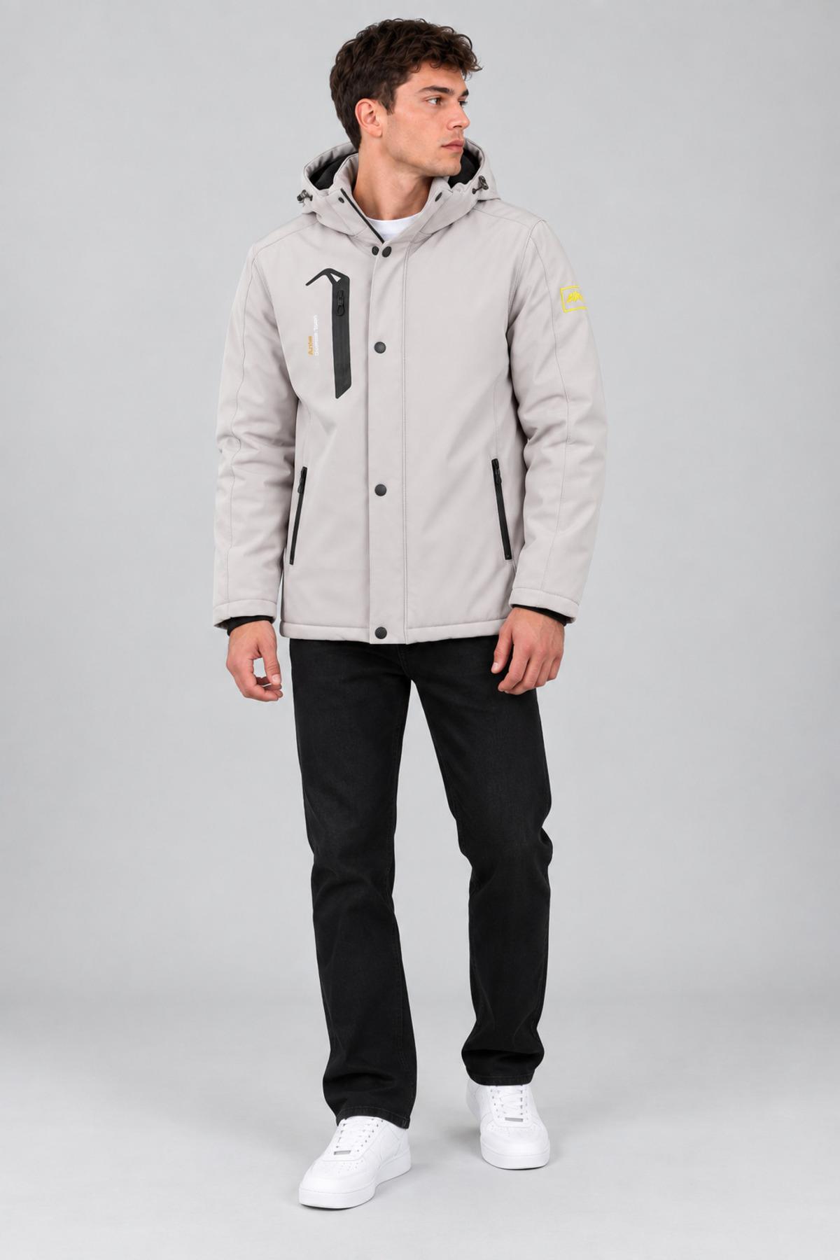 Su ve Rüzgar Geçirmez Outdoor Softshell Kışlık Mont PLDP 3014_50510-1 — رنگارنگ — تصویر 5 از 7