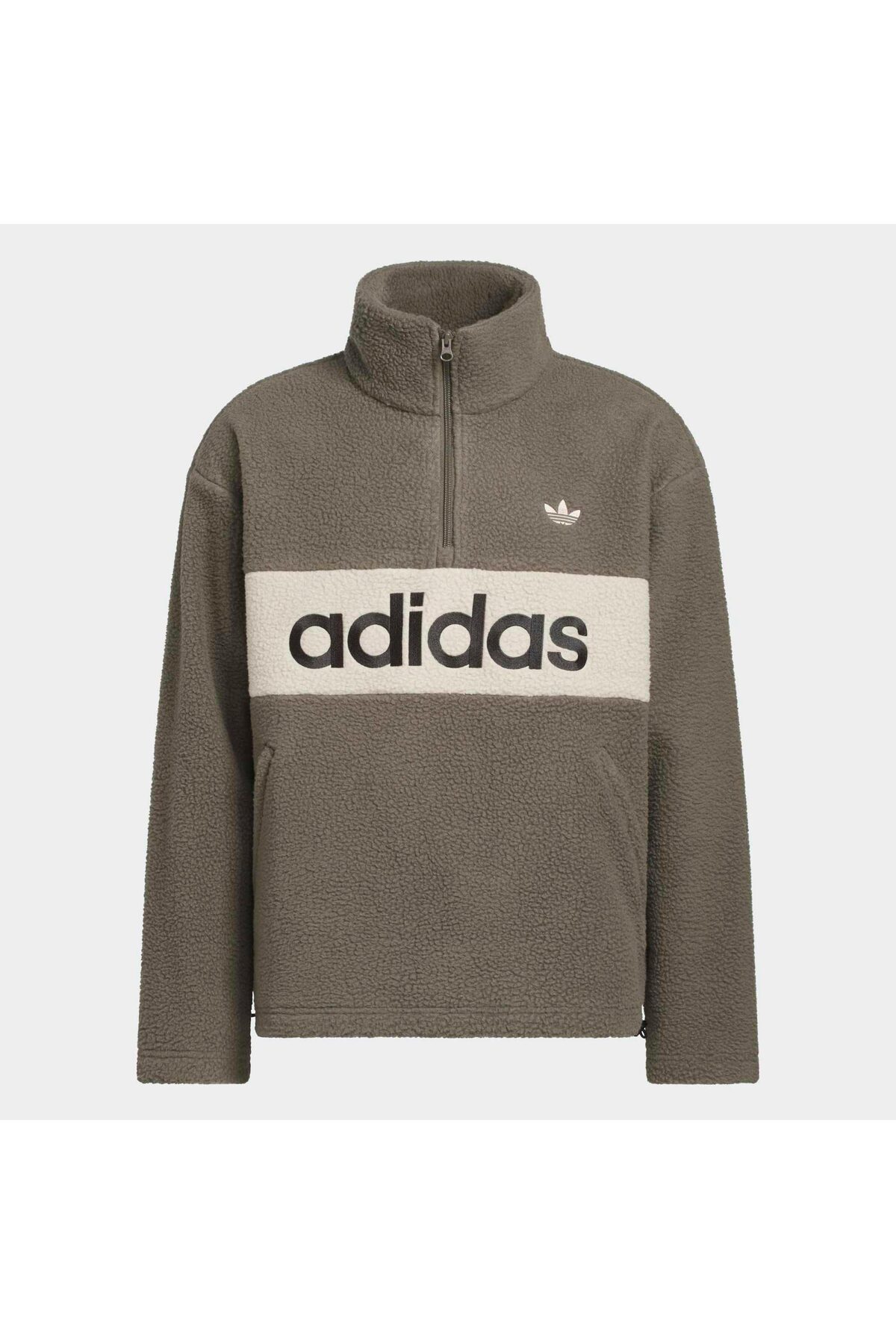 Pf Pullover Unisex Yetişkin Spor Softshell & Polar IB6906 — قهوه‌ای — تصویر 8 از 8