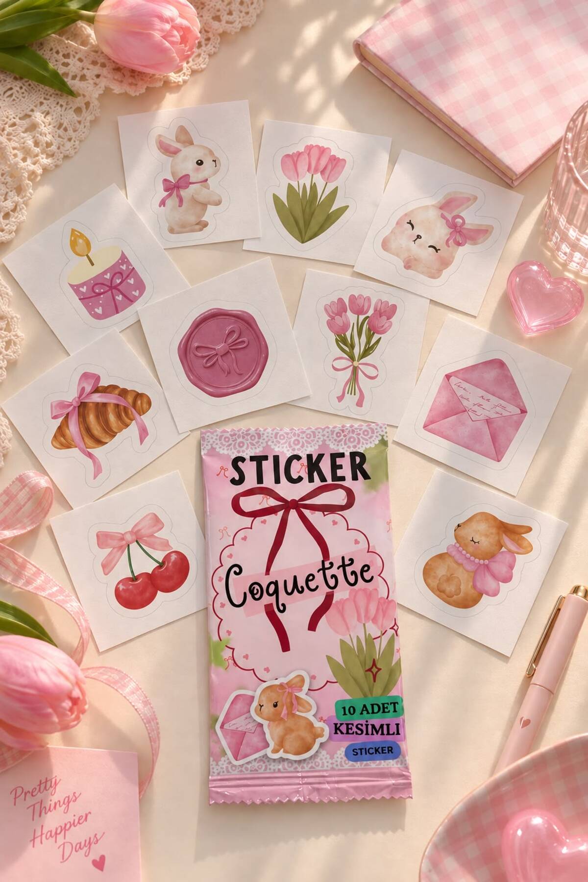 Planet Butik Coquette Sticker Pack Flw - Fiyatı
