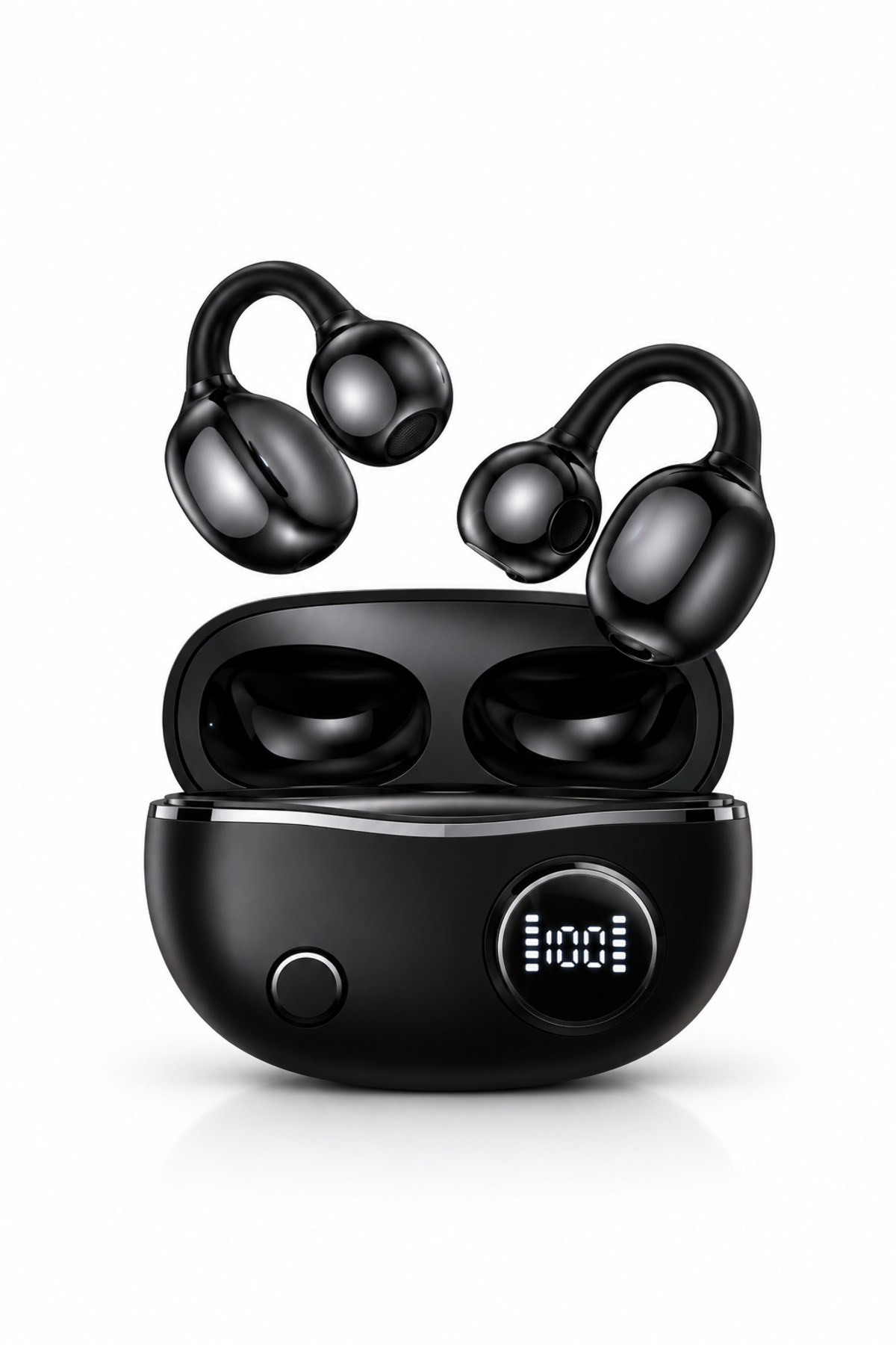 KETENOFFİCİAL YGX-10 Klipsli Bluetooth Kulaklık, Açık Kulak Tasarım, Mikrofonlu