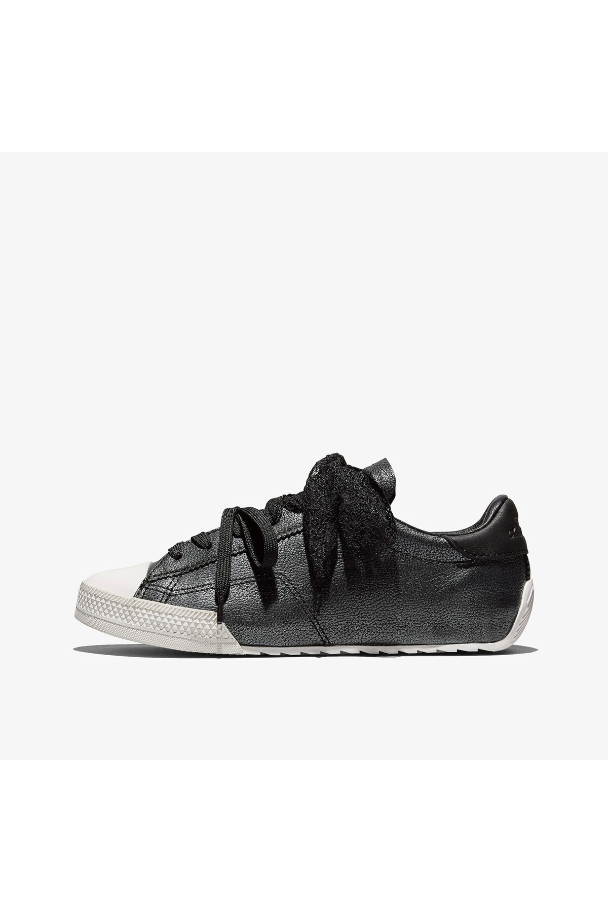 Logolu Deri Sneaker Ayakkabı Kadın AYAKKABI A20655C 001 — مشکی — تصویر 3 از 4