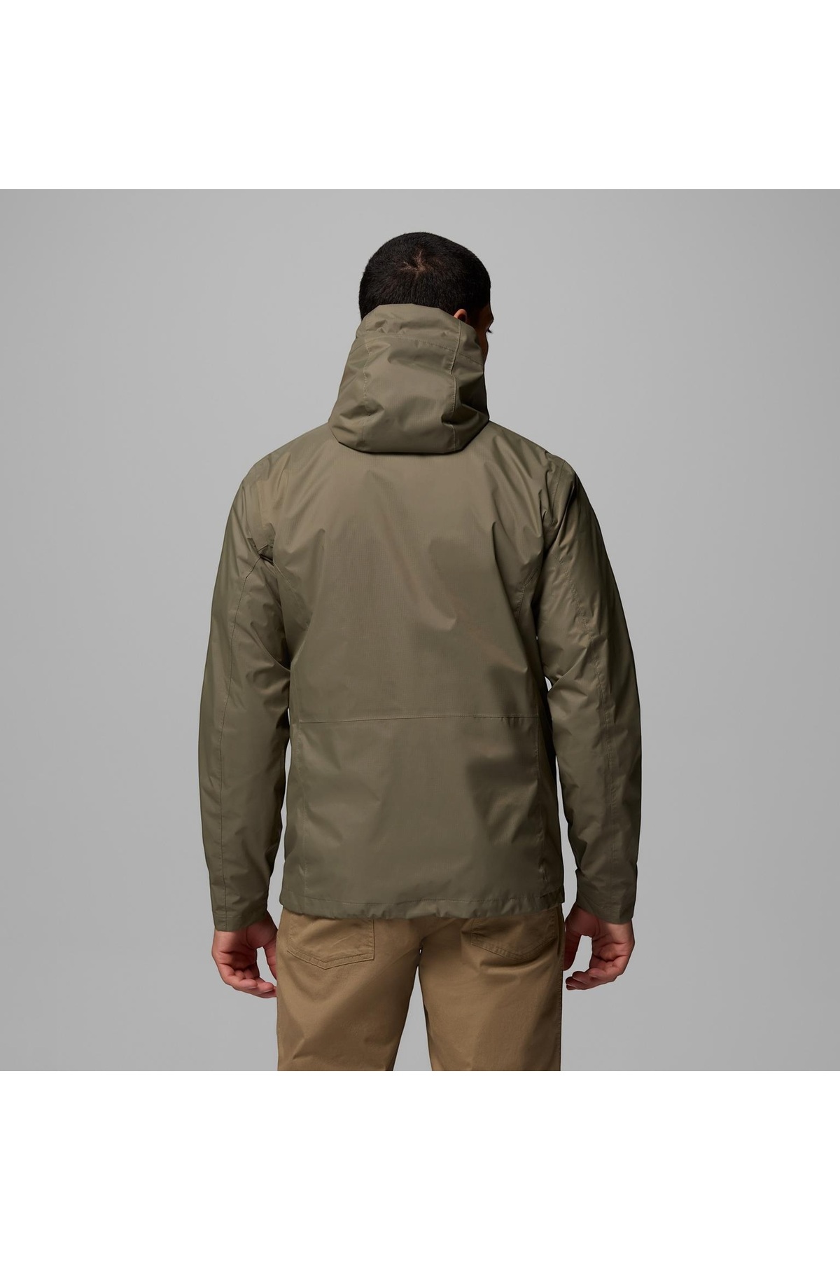 Pouring Adventure III WaterProof Omni-Tech Su Geçirmez Erkek Yağmurluk — خاکی 1760061-010 — تصویر 4 از 8