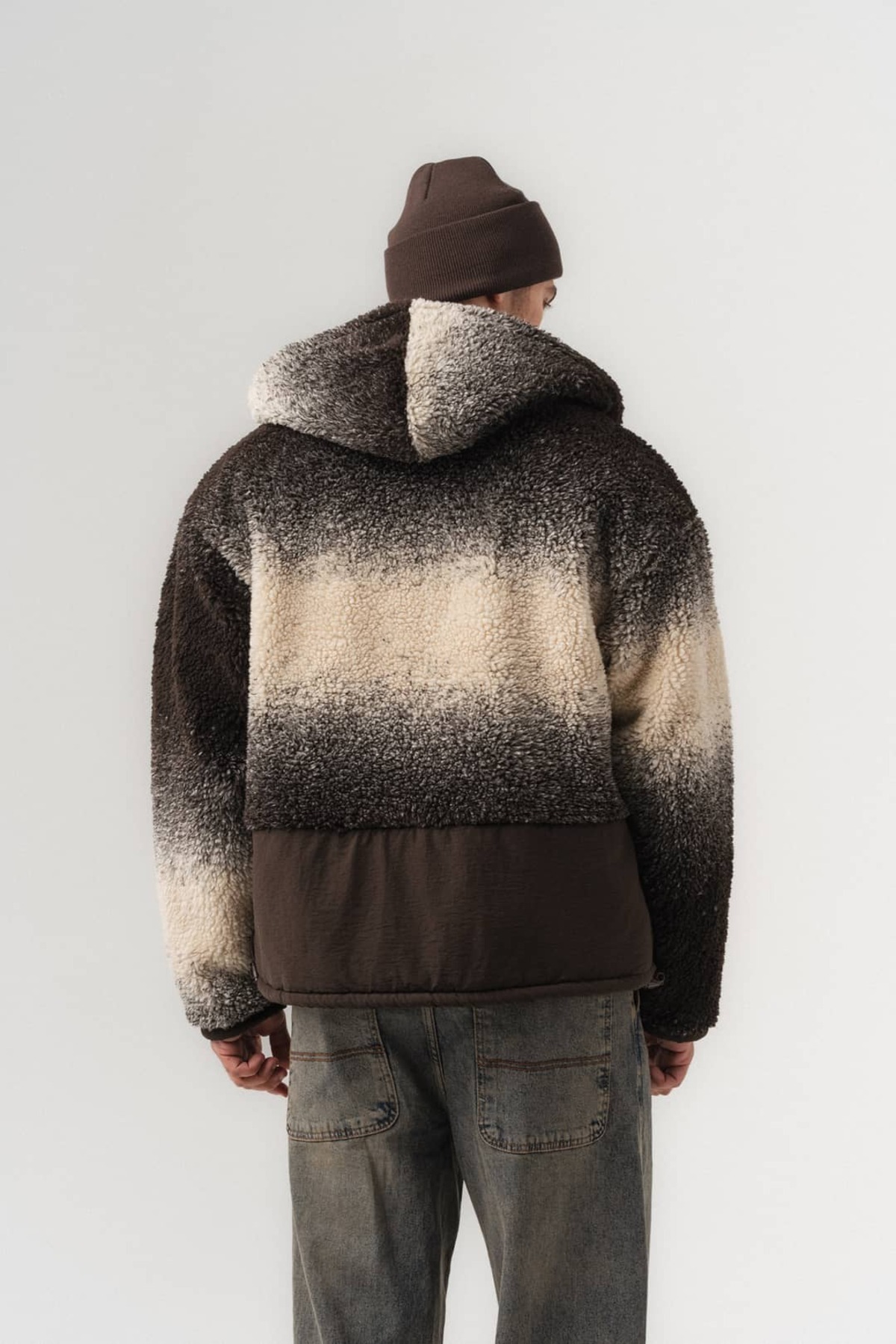 Grayscale Fermuarlı Polar Mont — نارنجی 8258 — تصویر 3 از 7