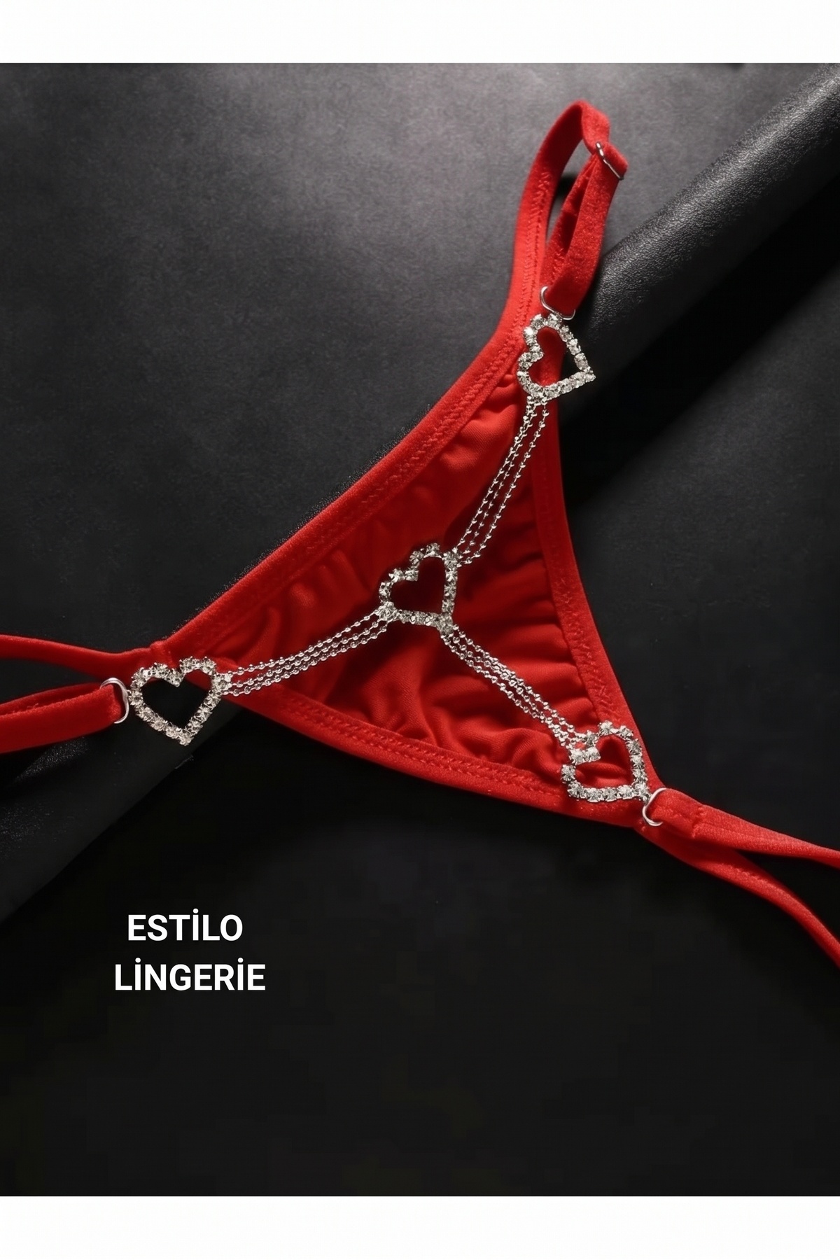 BELİ AYARLANABİLİR AKSESUARLI BRAZİLİAN KÜLOT BRAZİLİAN TANGA TAŞLI STRİNG