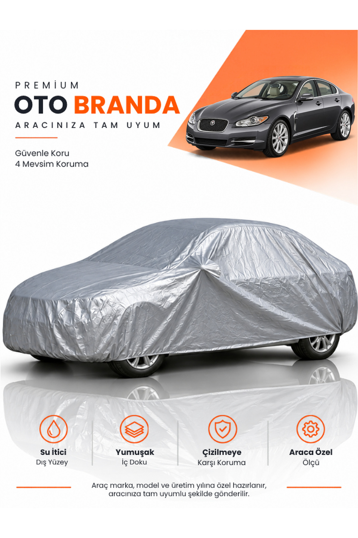 JAGUAR XF (2007-2015) SEDAN Uyumlu Araba Brandası Oto Branda Araba Örtüsü Araç Çadırı