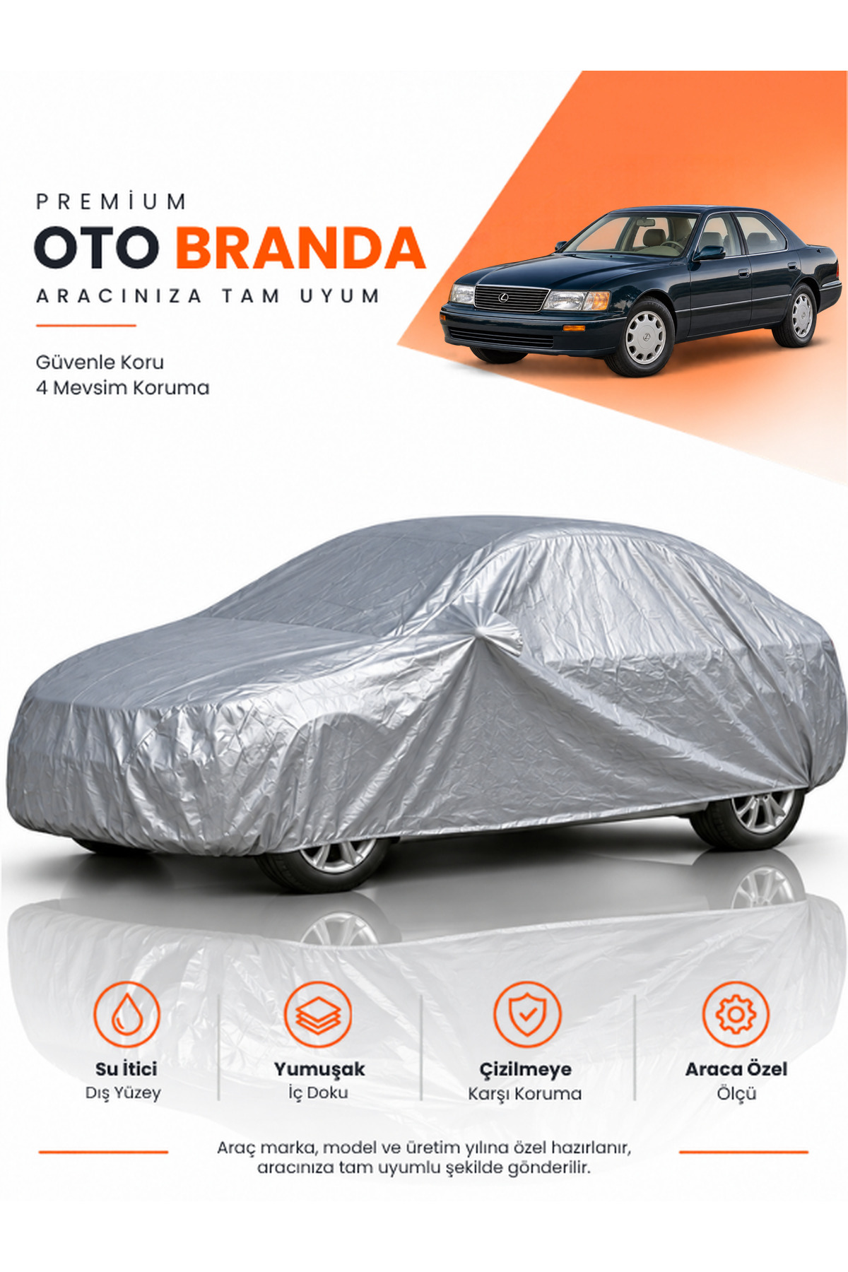 LEXUS LS (1994-2000) SEDAN Uyumlu Araba Brandası Oto Branda Araba Örtüsü Araç Çadırı
